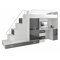 Children's room set Salmere 100 (White + Glossy white + Gloss grey)