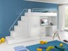 Children's room set Salmere 100 (White + Glossy white)