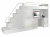 Children's room set Salmere 100 (White + Glossy white)