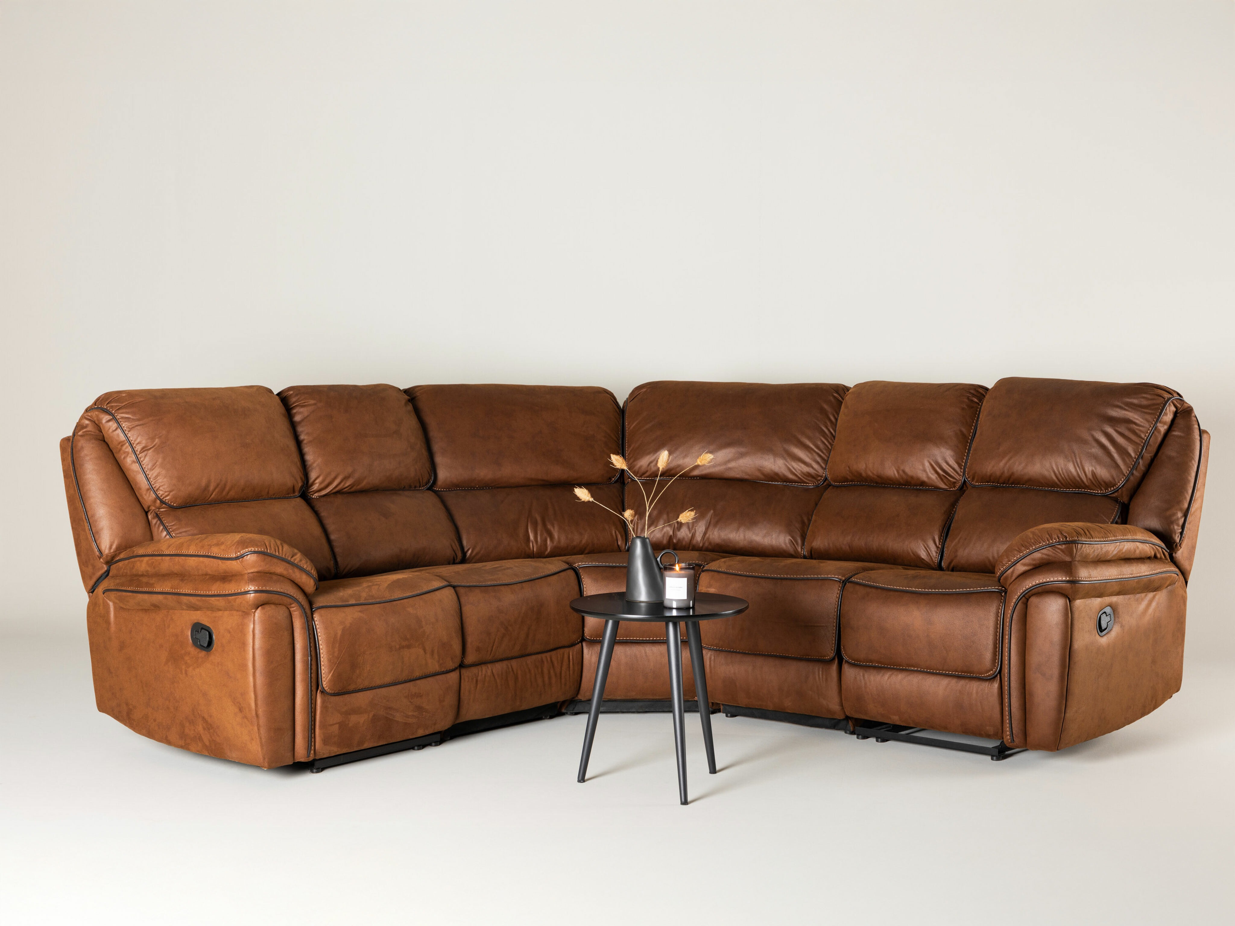 Corner recliner sofa Dallas 4723 (Brown)