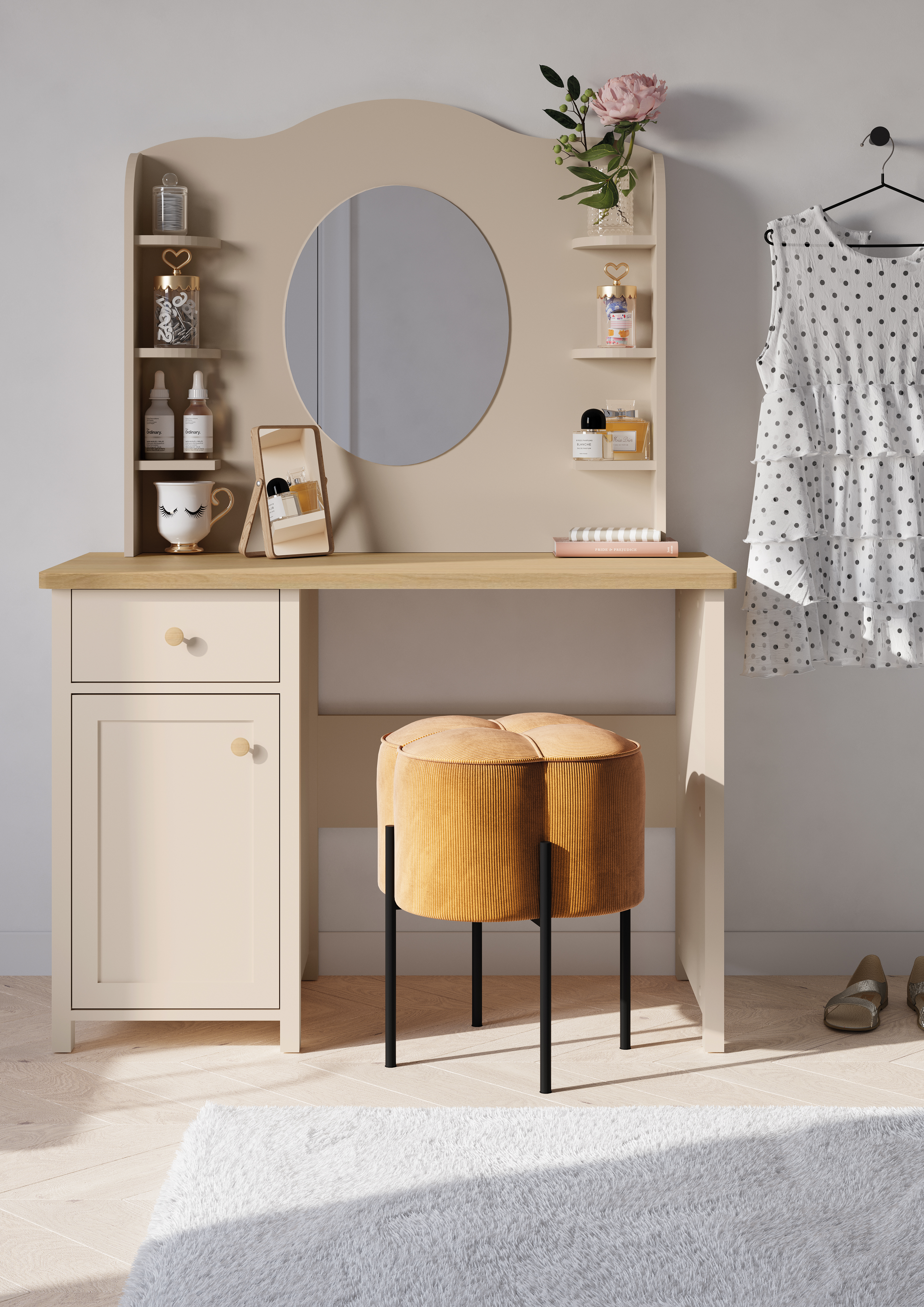 Mirror Romelbo 137 (Beige)