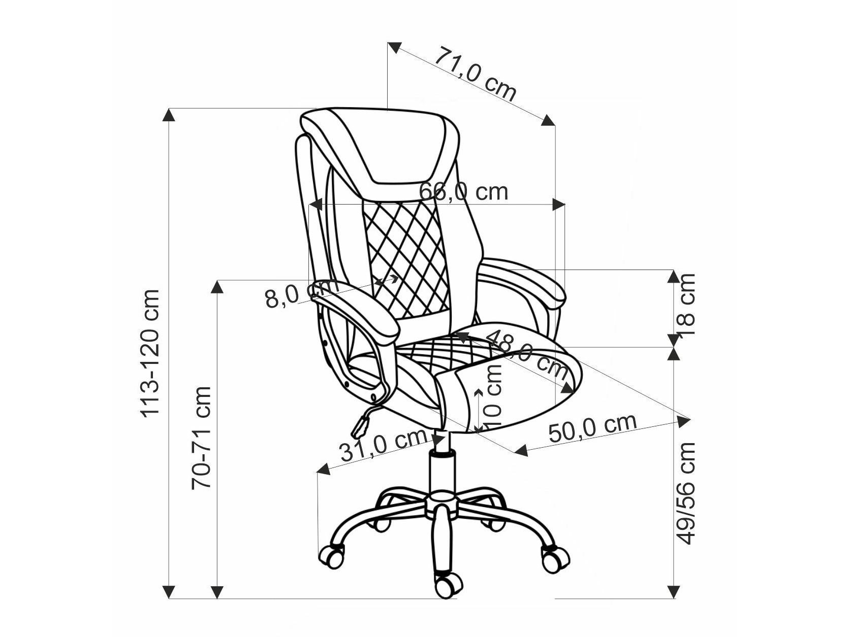Office chair Houston 1602 (Grey)