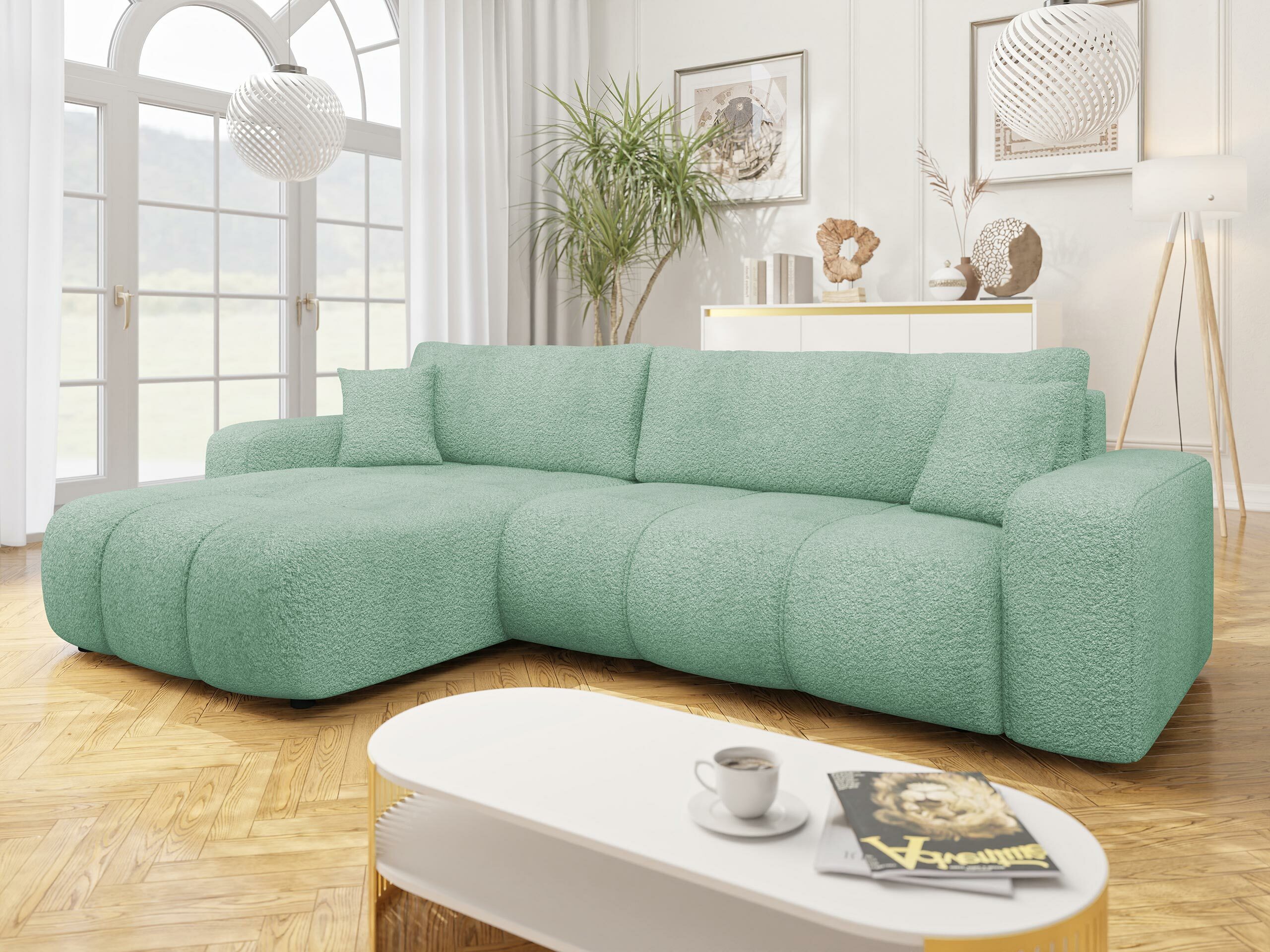 Corner sofa Comfivo Laurus I (Coral 55)