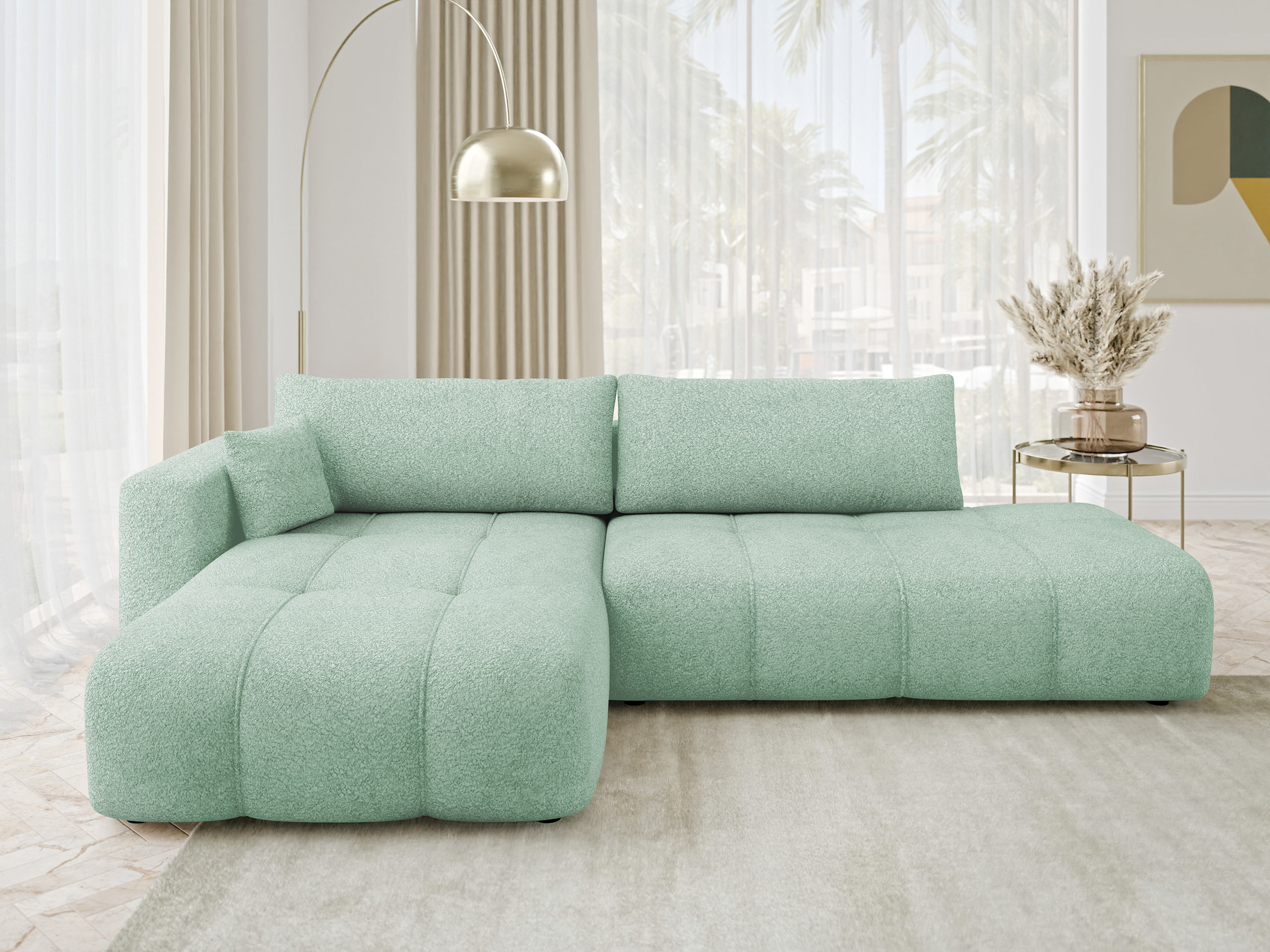 Corner sofa Comfivo Laurus III (Coral 55)
