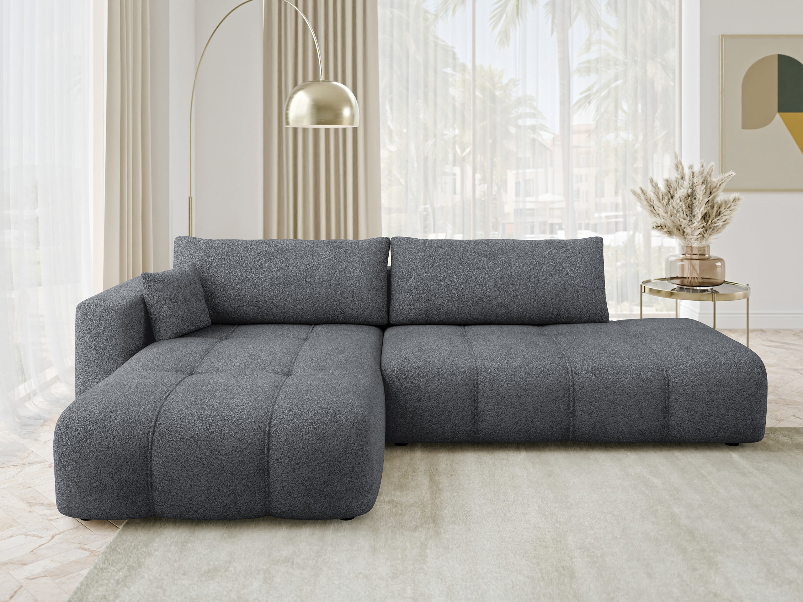 Corner sofa Comfivo Laurus III (Coral 80)