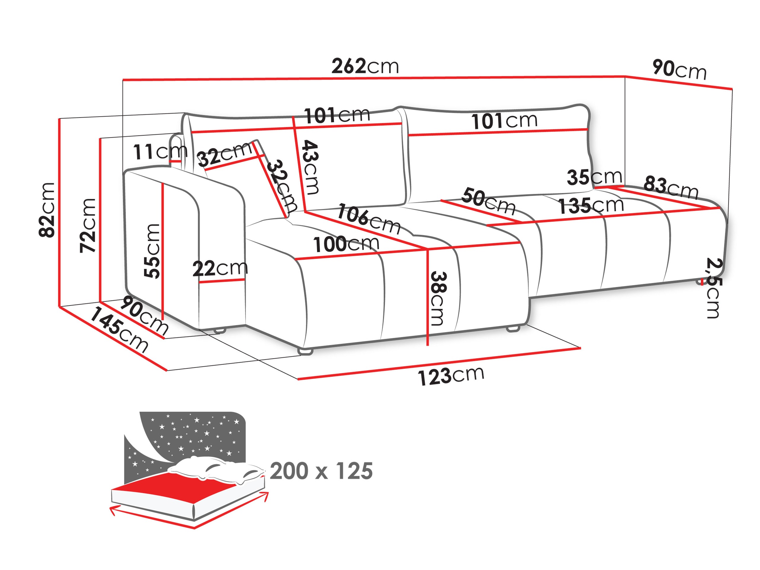 Corner sofa Comfivo Laurus III (Velo 636)