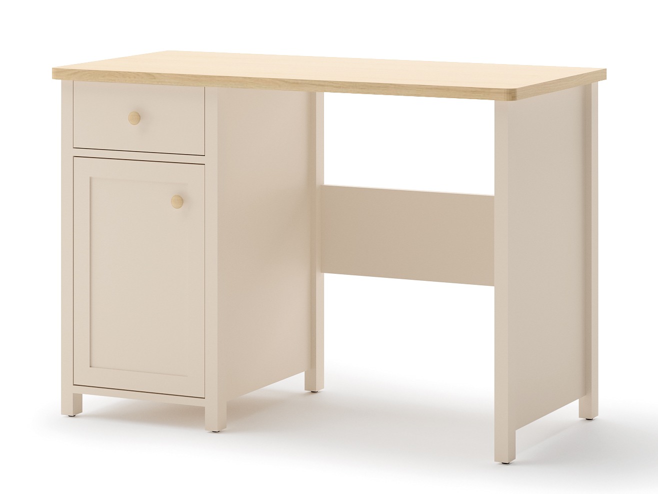 Desk Romelbo 139 (Beige + Oak)