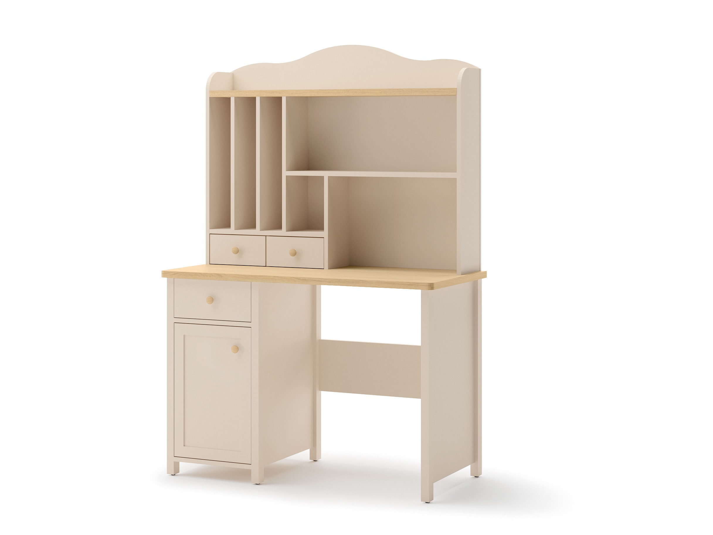Desk Romelbo 139 (Beige + Oak)