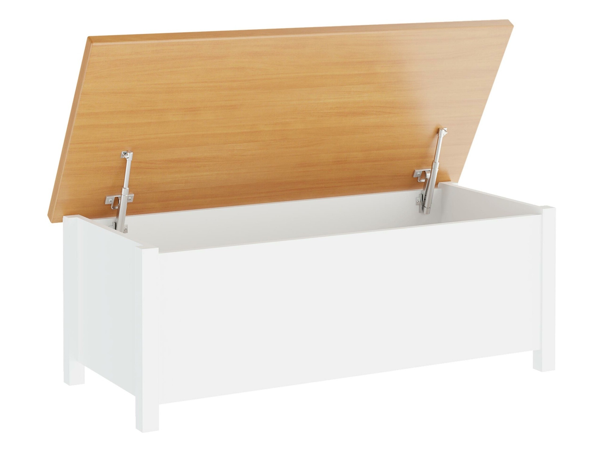Storage box Romelbo 143 (White + Oak)