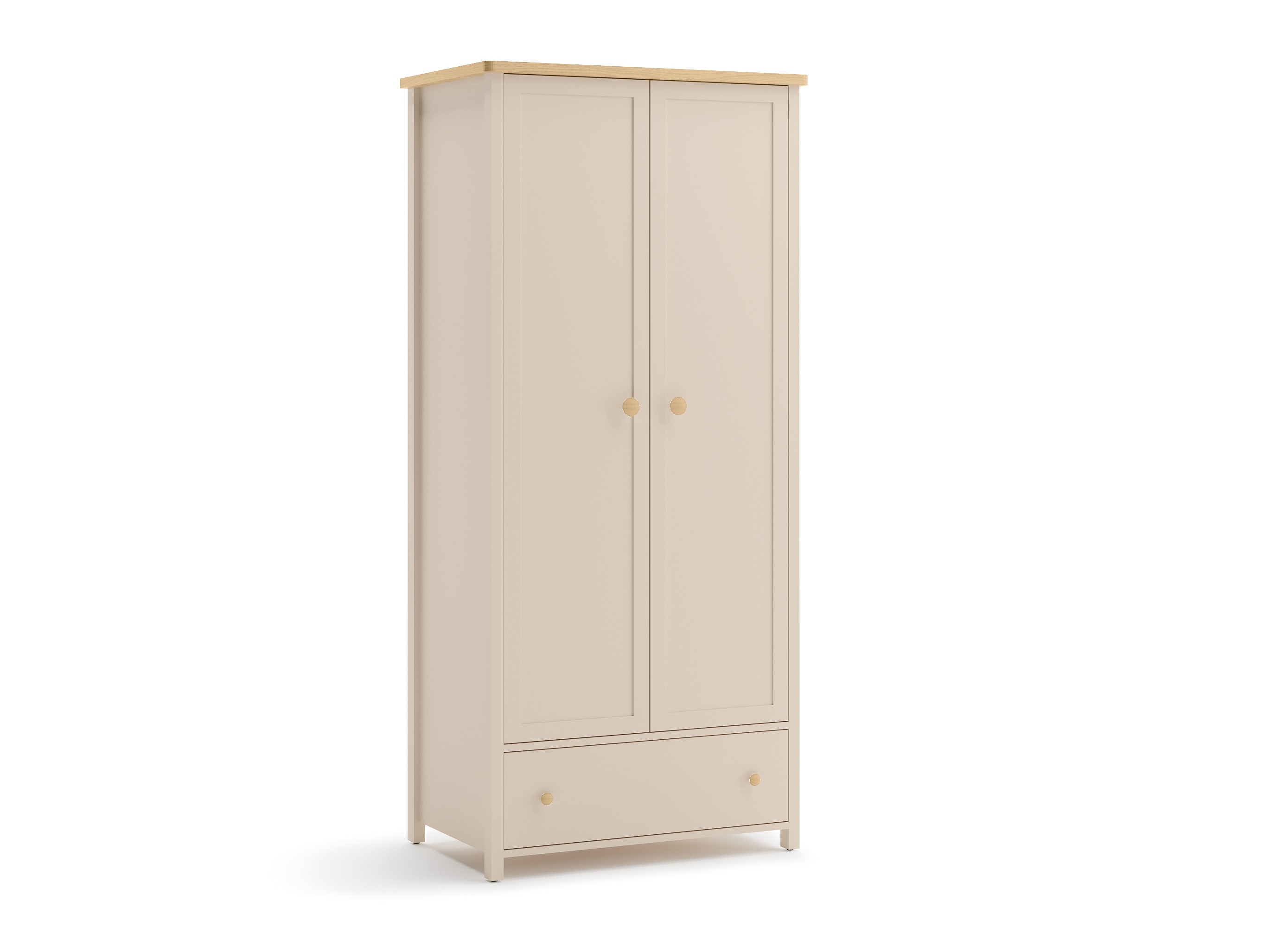 Wardrobe Romelbo 145 (Beige + Oak)