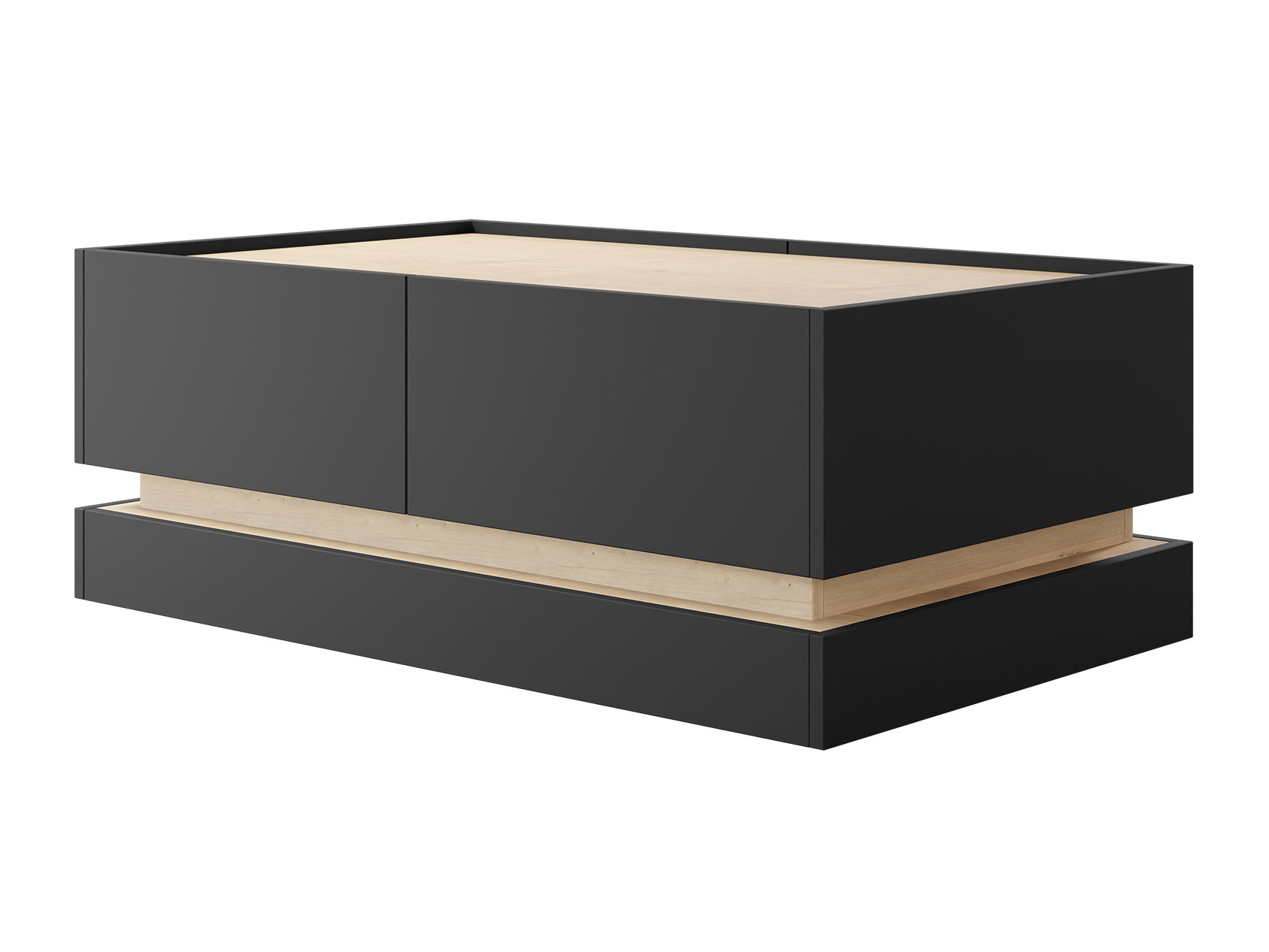 Coffee table Comfivo Dalvenu 103 (Black + Oak)