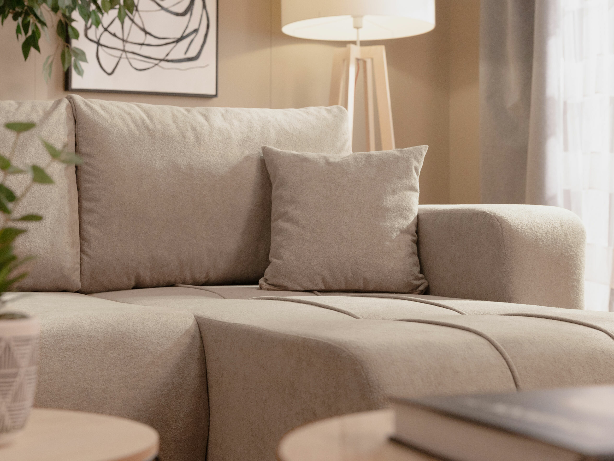 Corner sofa Comfivo Laurus II (Coral 55)