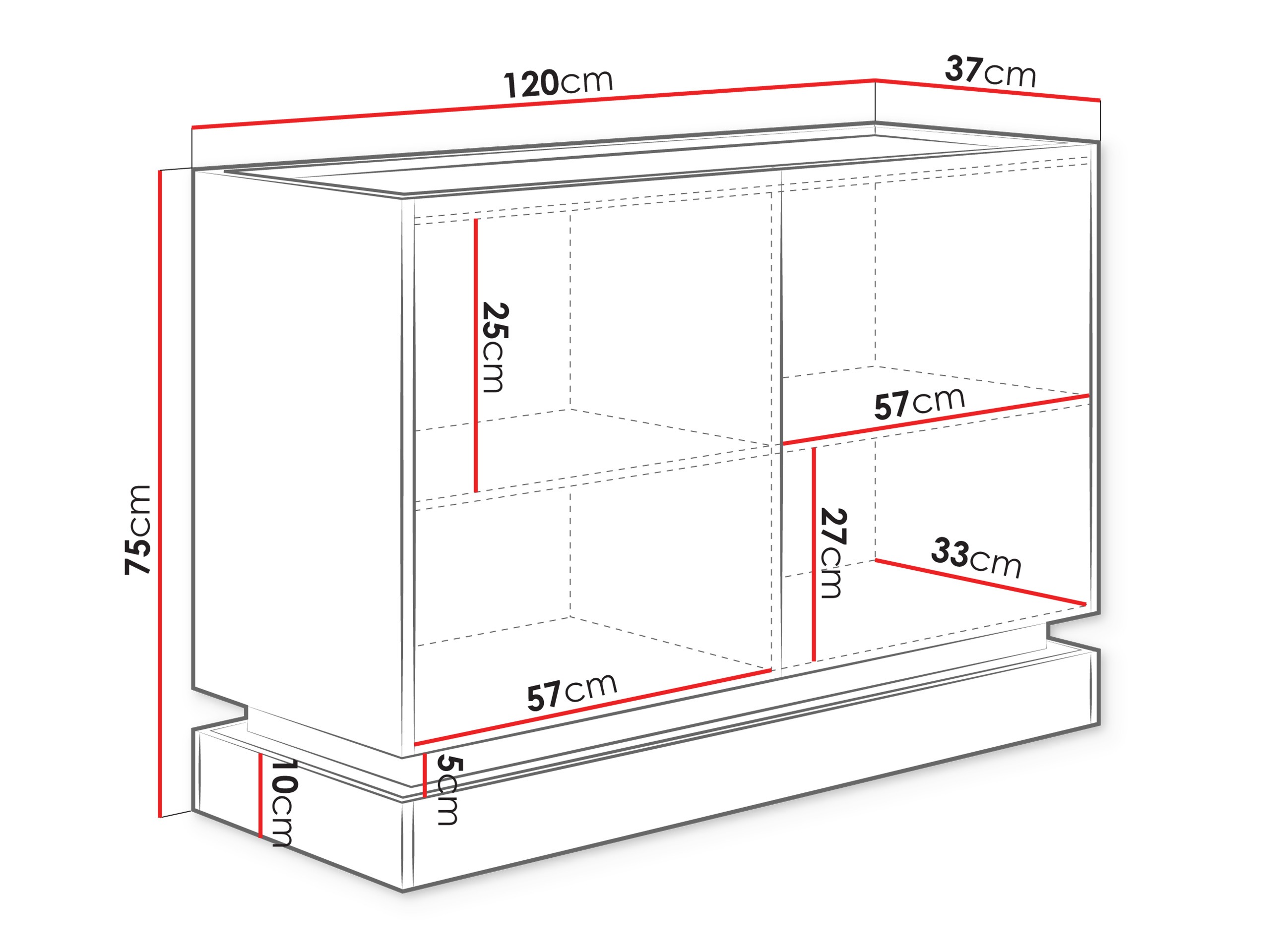 Sideboard Comfivo Tilia (Light brown + Oak)