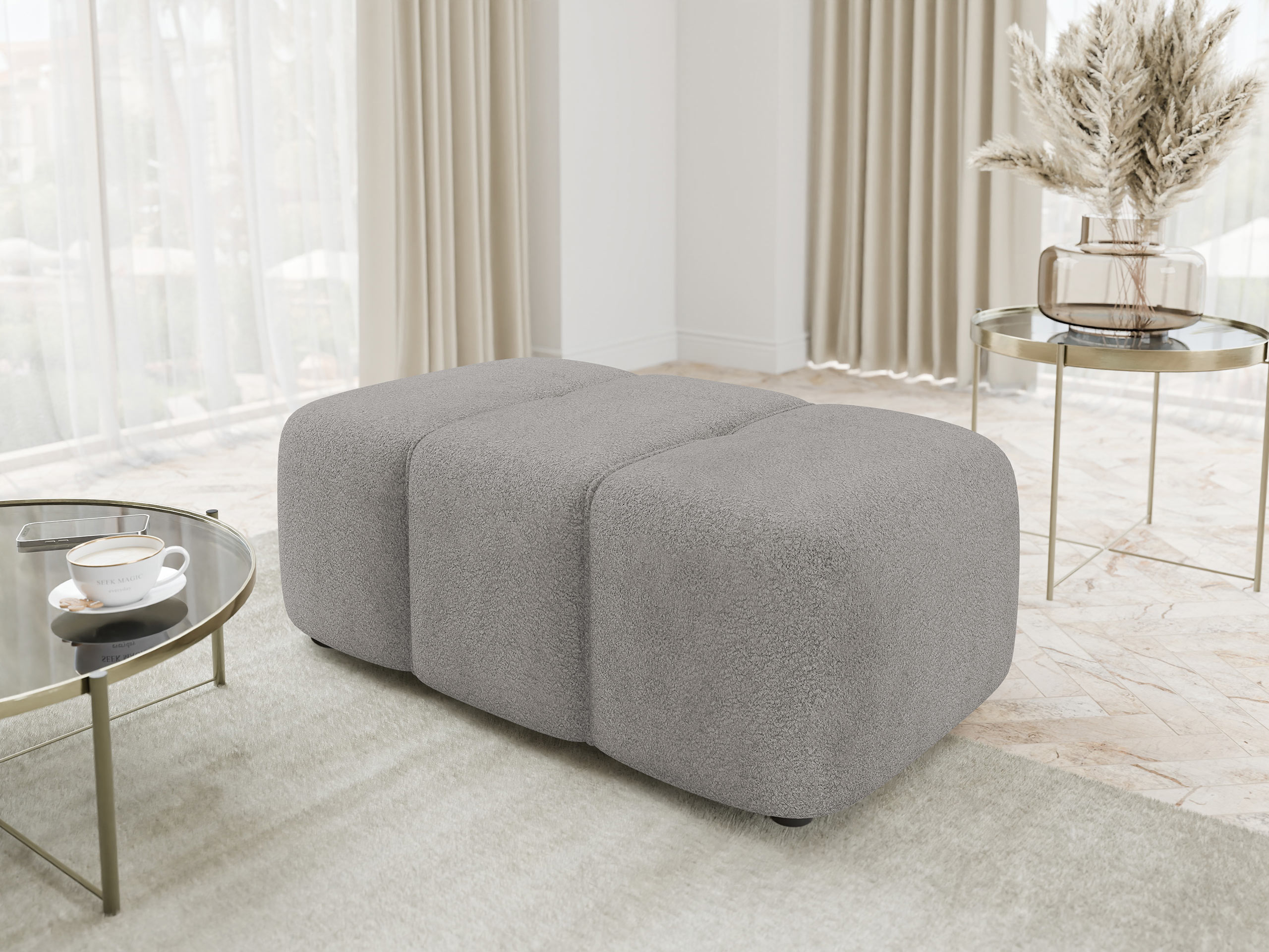 Upholstered bench Comfivo Laurus (Coral 75)