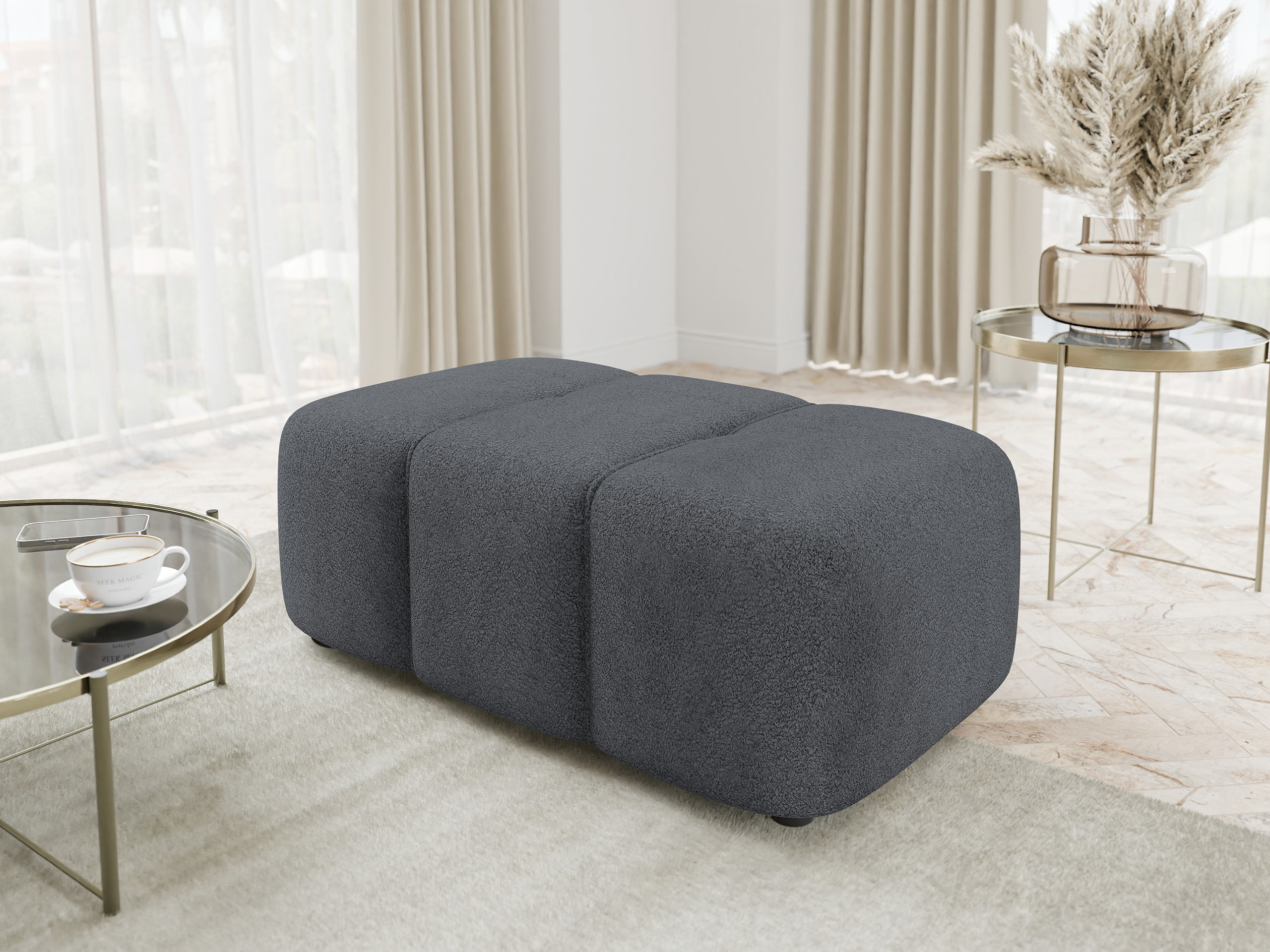 Upholstered bench Comfivo Laurus (Coral 80)
