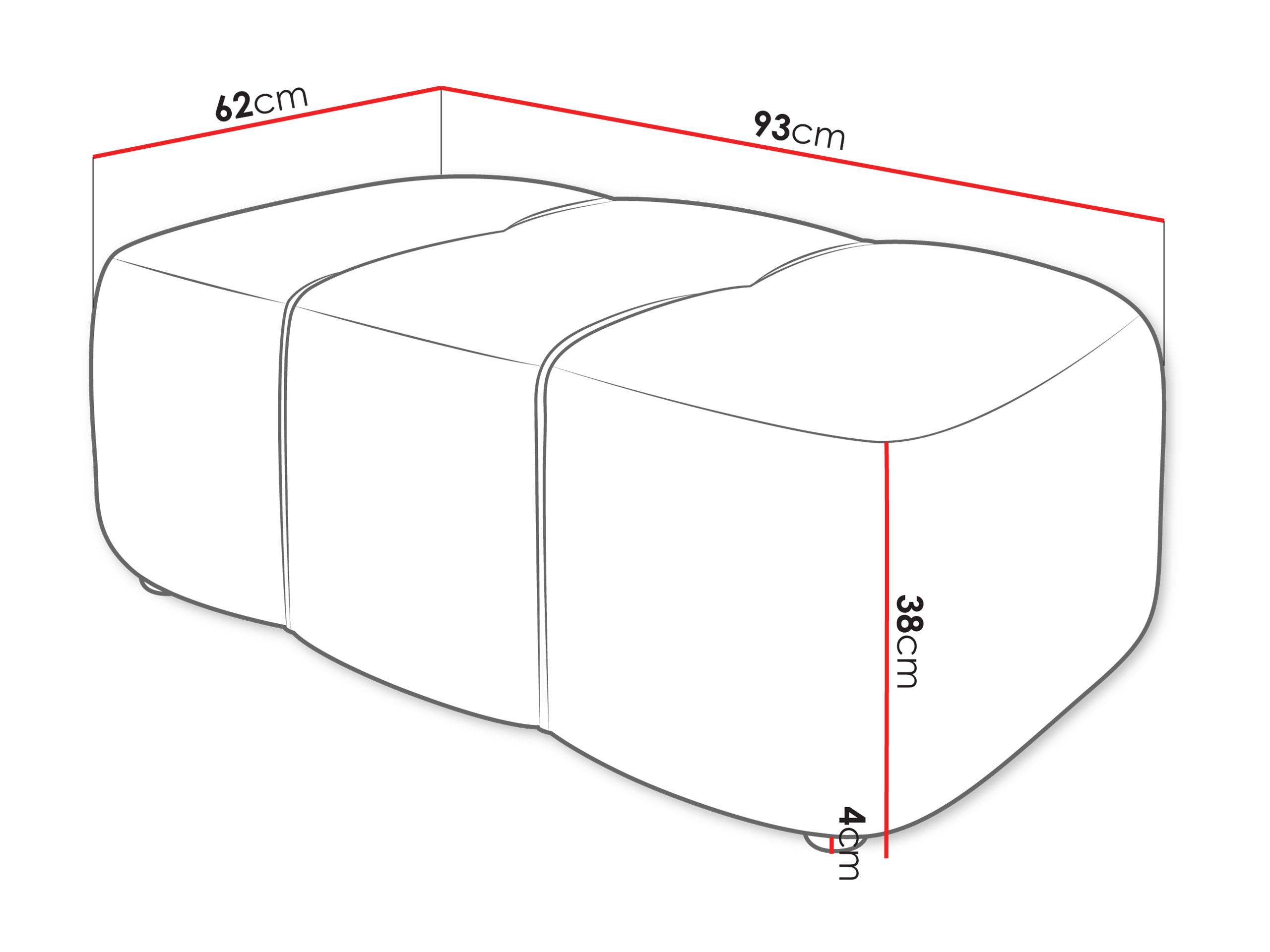 Upholstered bench Comfivo Laurus (Velo 626)
