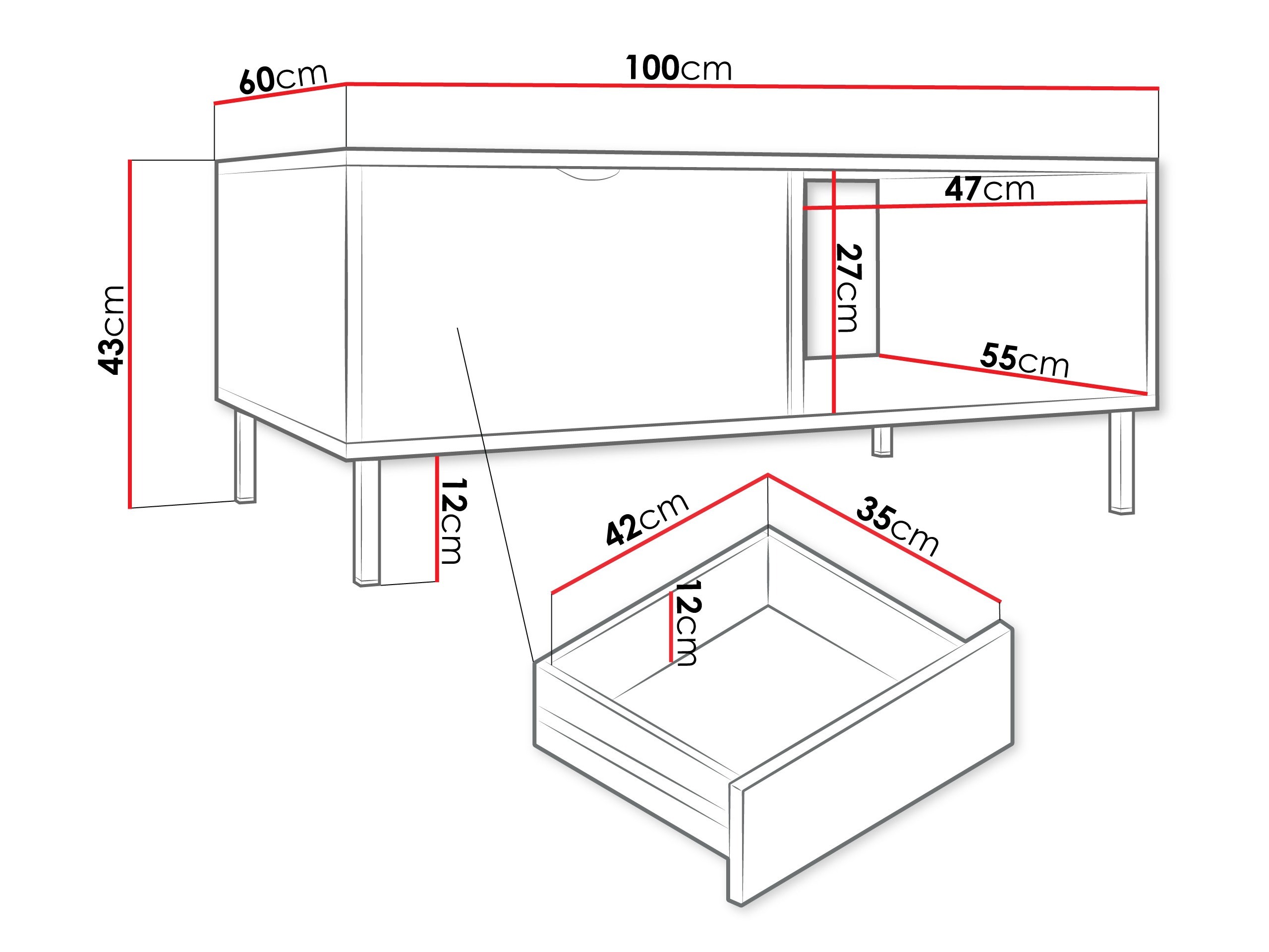 Coffee table Comfivo Elblare