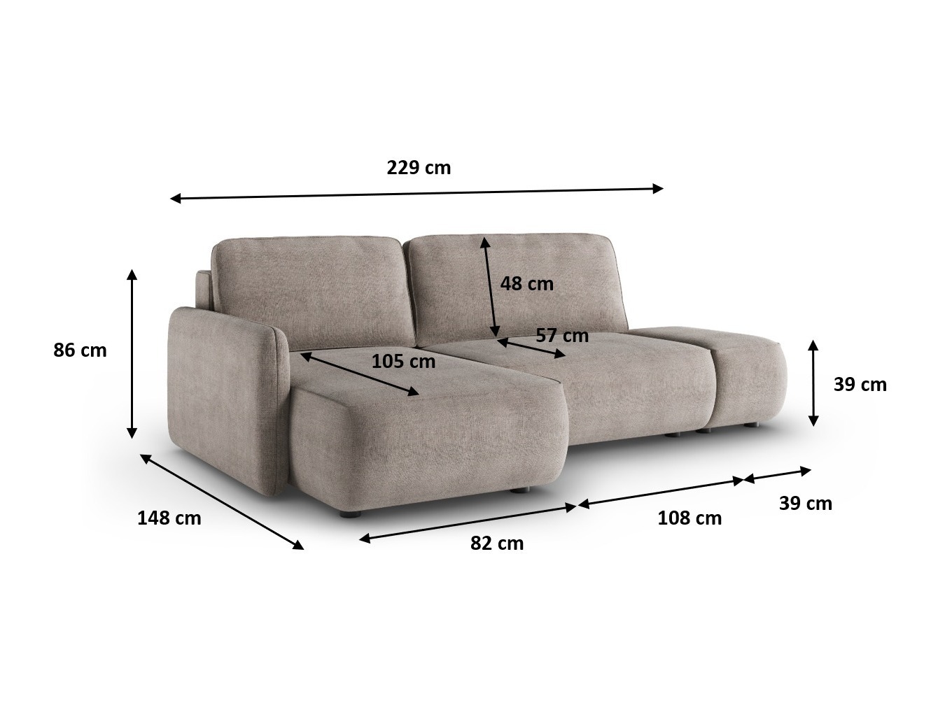 Corner sofa Franklin 189 (Curio 20)