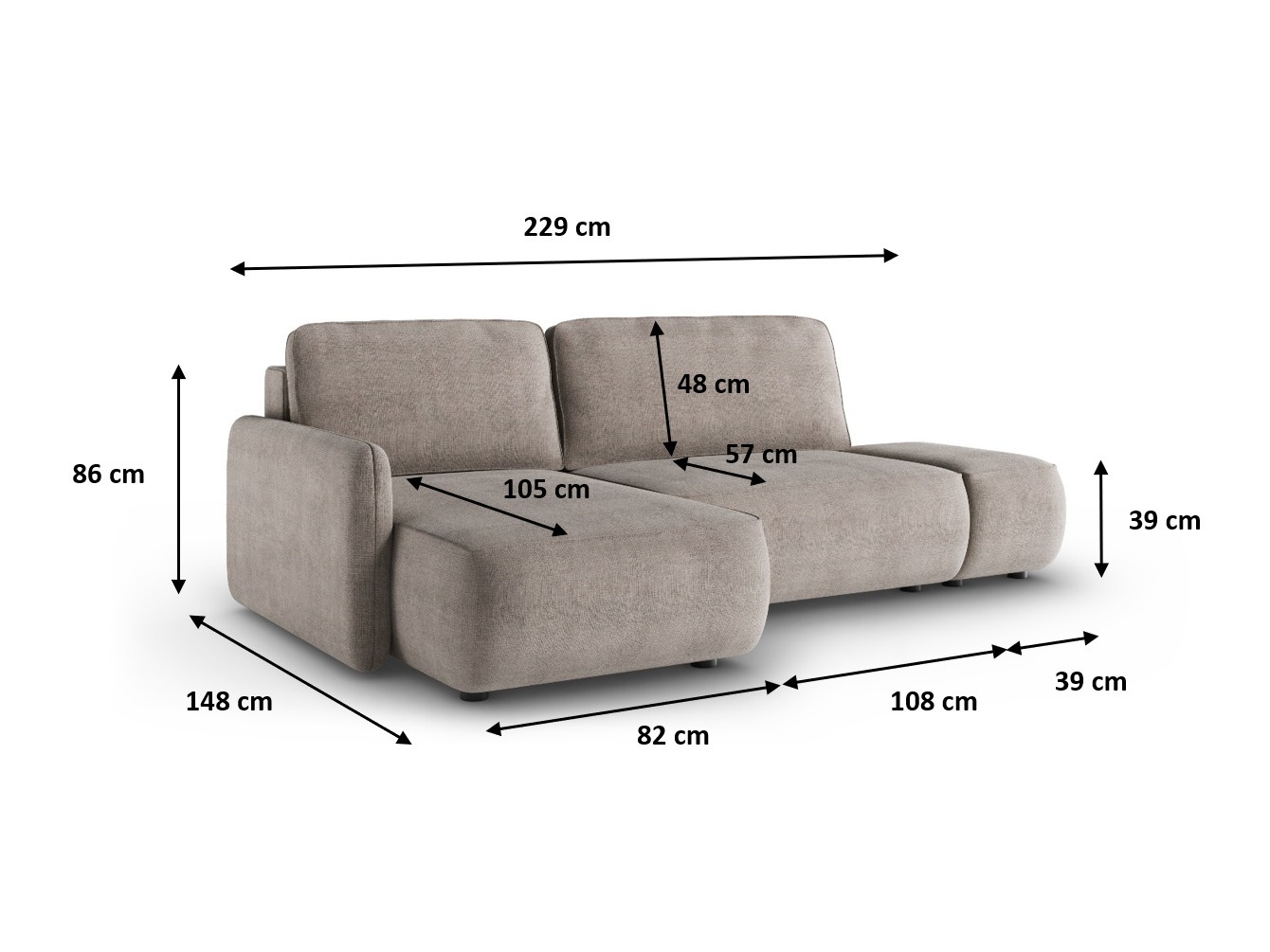 Corner sofa Franklin 189 (Curio 99)