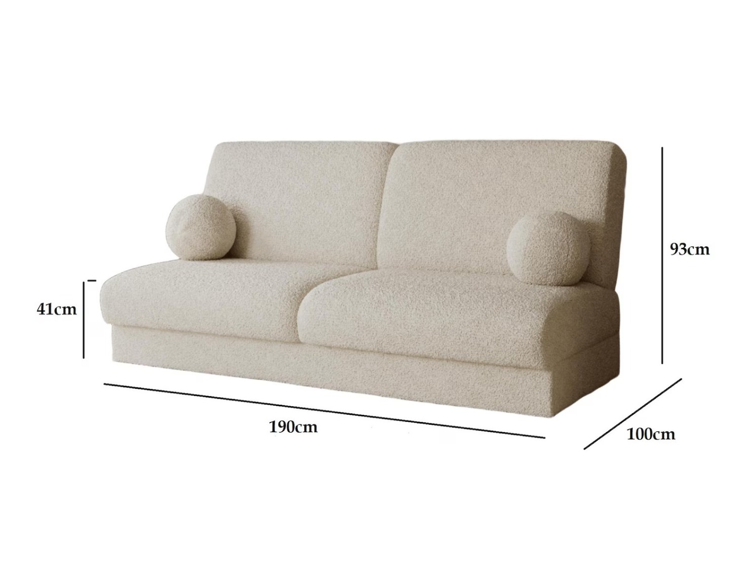 Sofa bed Bluefield 100