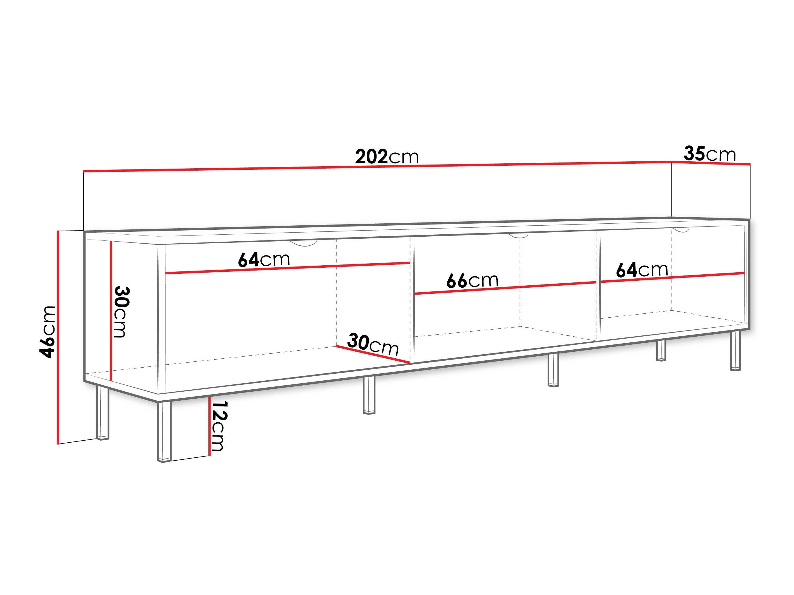 TV stand Comfivo Elblare I