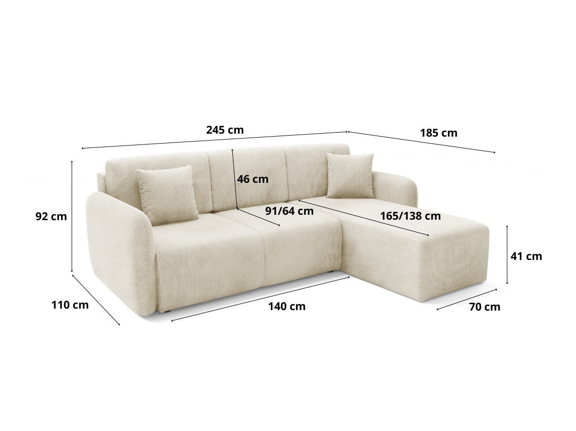Corner sofa Franklin 190 (Poso 01)