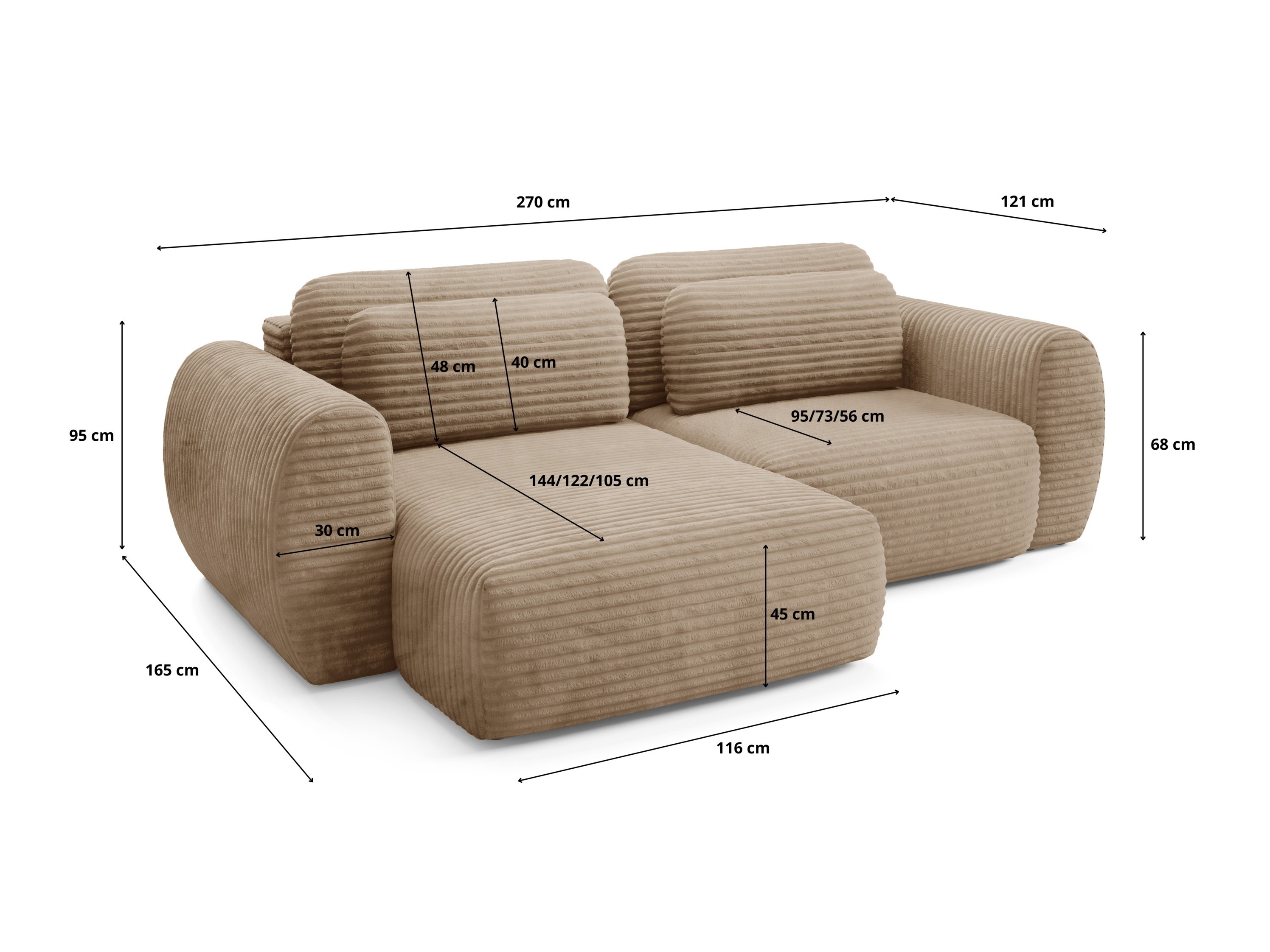 Corner sofa Franklin 192 (Ambience 03)
