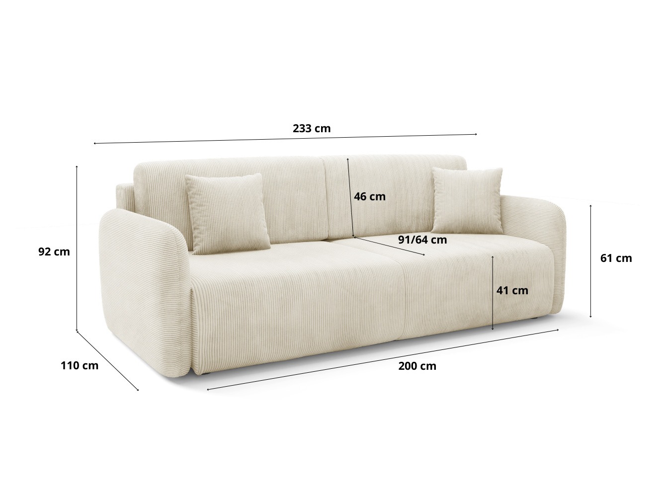 Sofa bed Franklin 191 (Poso 02)