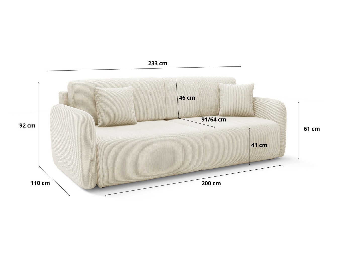 Sofa bed Franklin 191 (Poso 14)