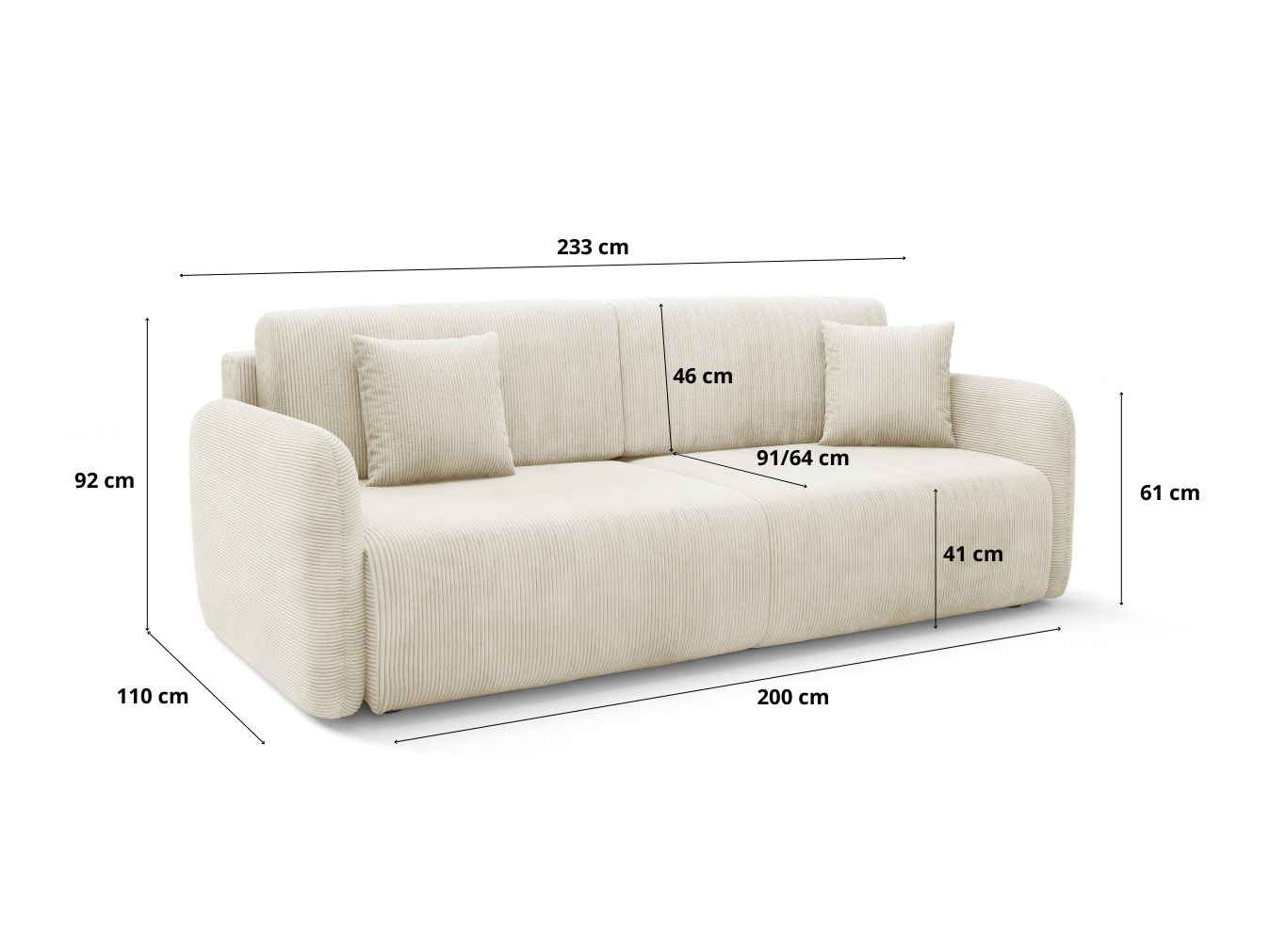 Sofa bed Franklin 191 (Poso 38)