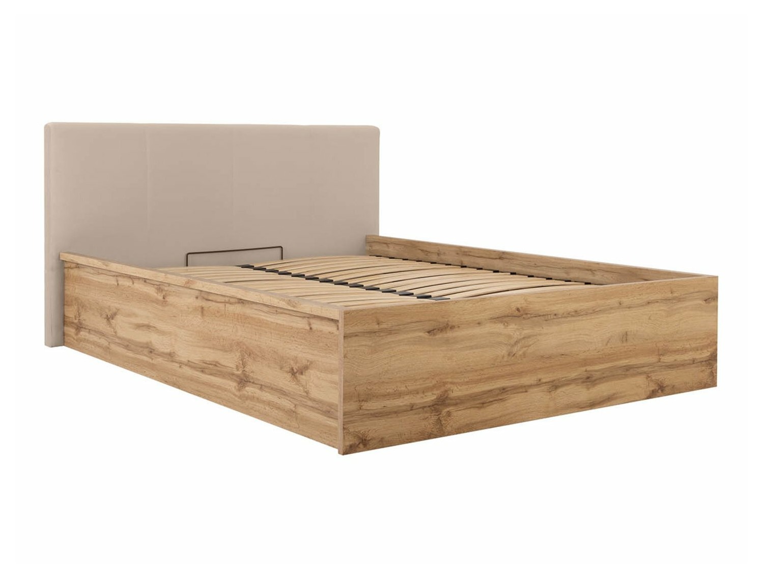 Bed Livevaro 123 (Wotan Oak + Beige)