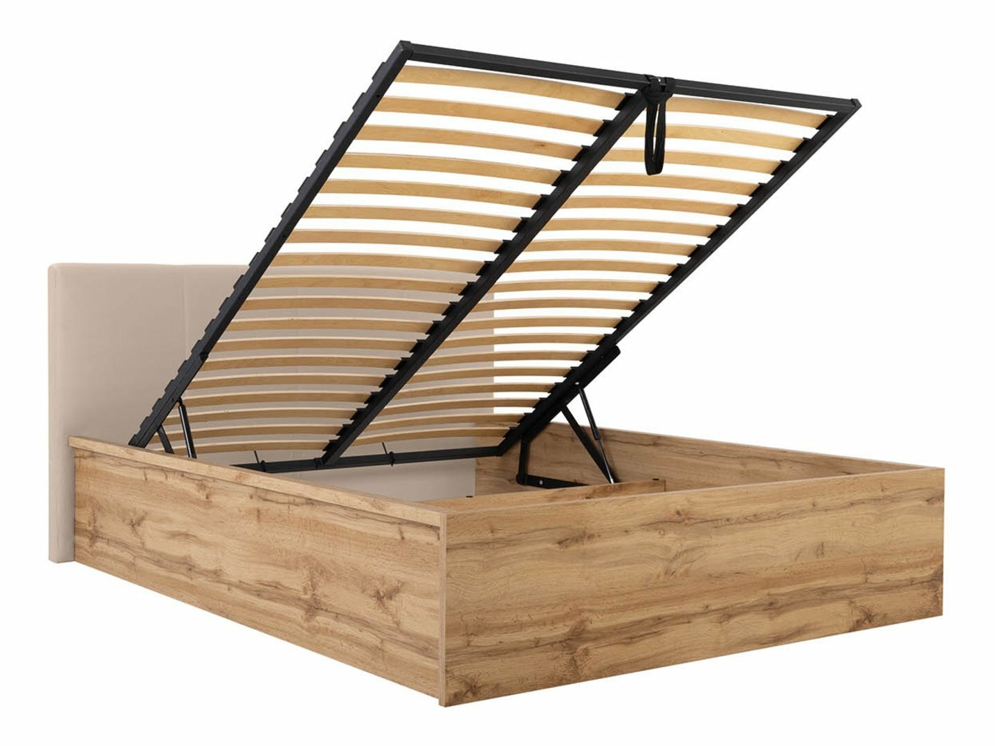 Bed Livevaro 123 (Wotan Oak + Beige)