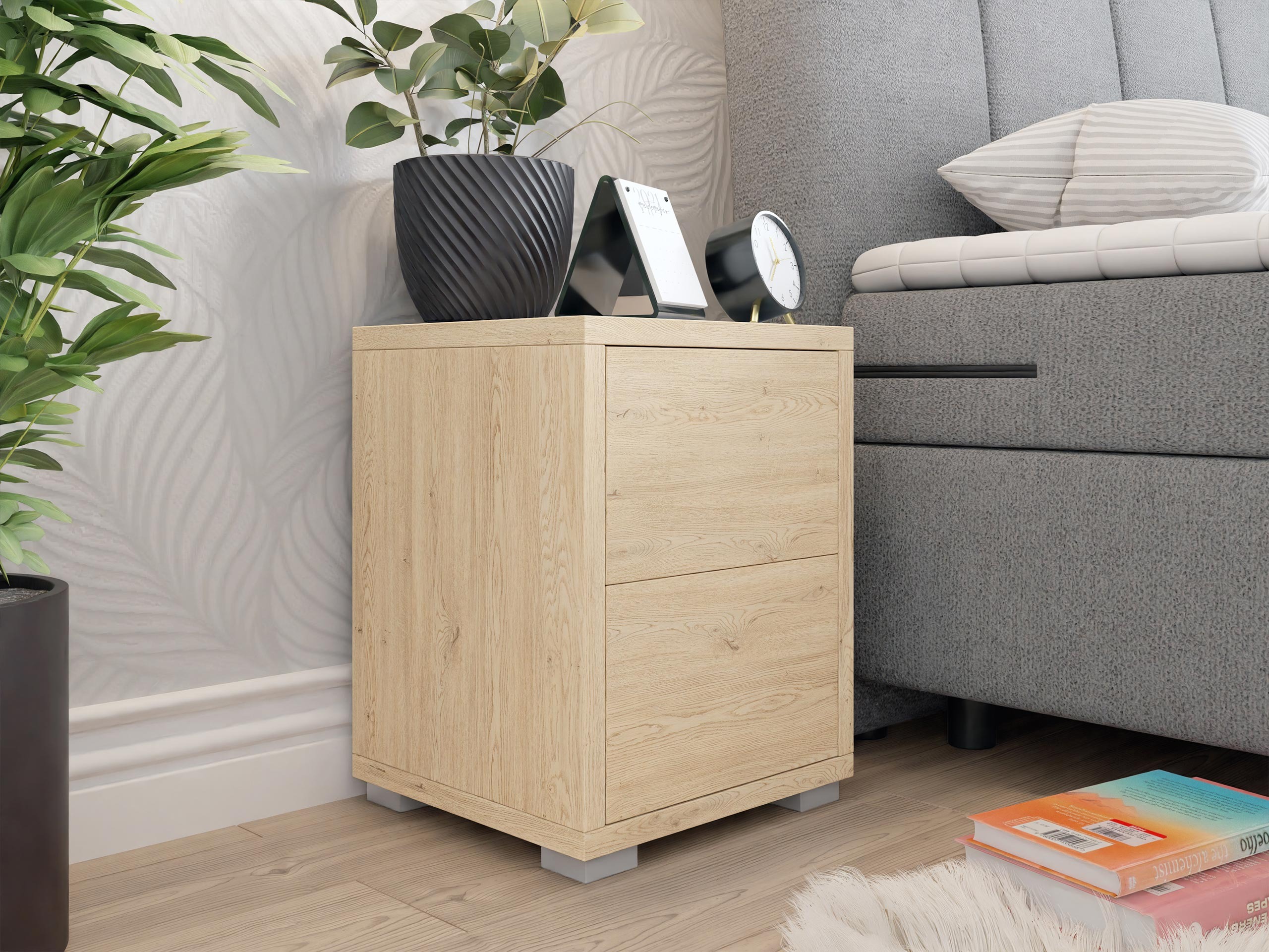Bedside table Comfivo Tutela (Oak)
