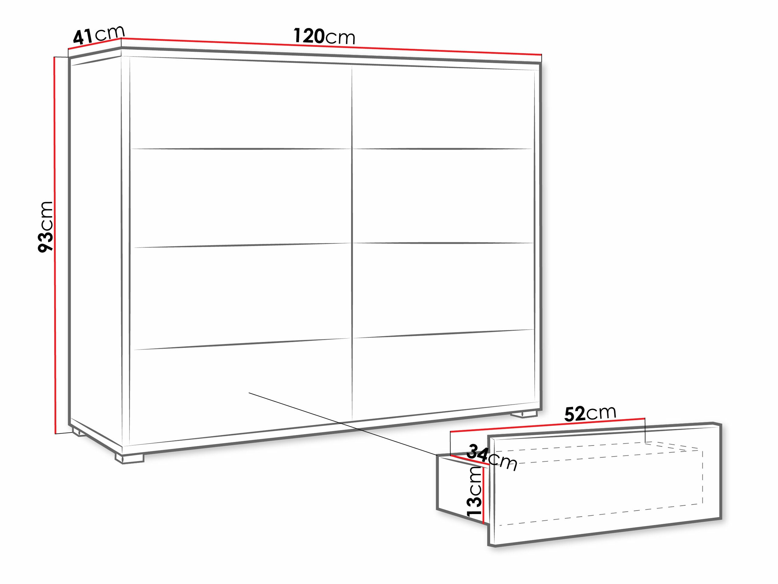Chest of drawers Comfivo Tutela III (White)