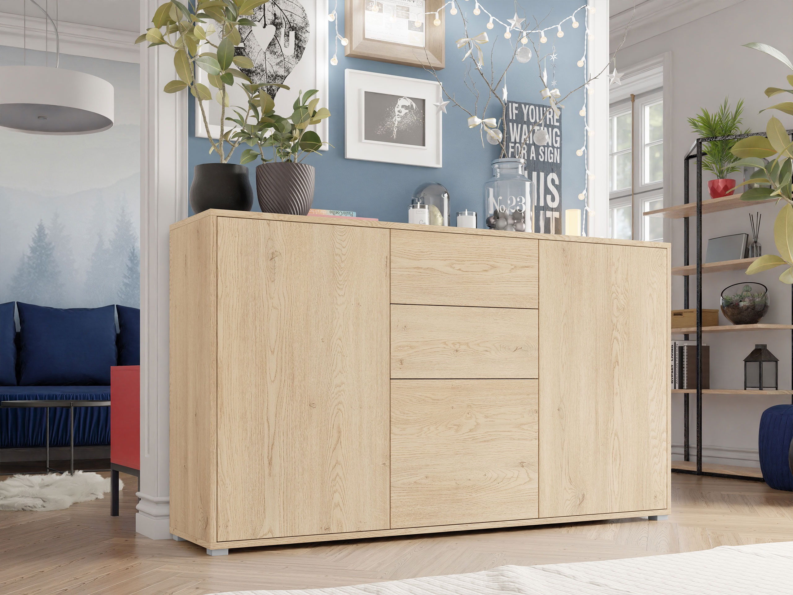 Chest of drawers Comfivo Tutela (Oak)