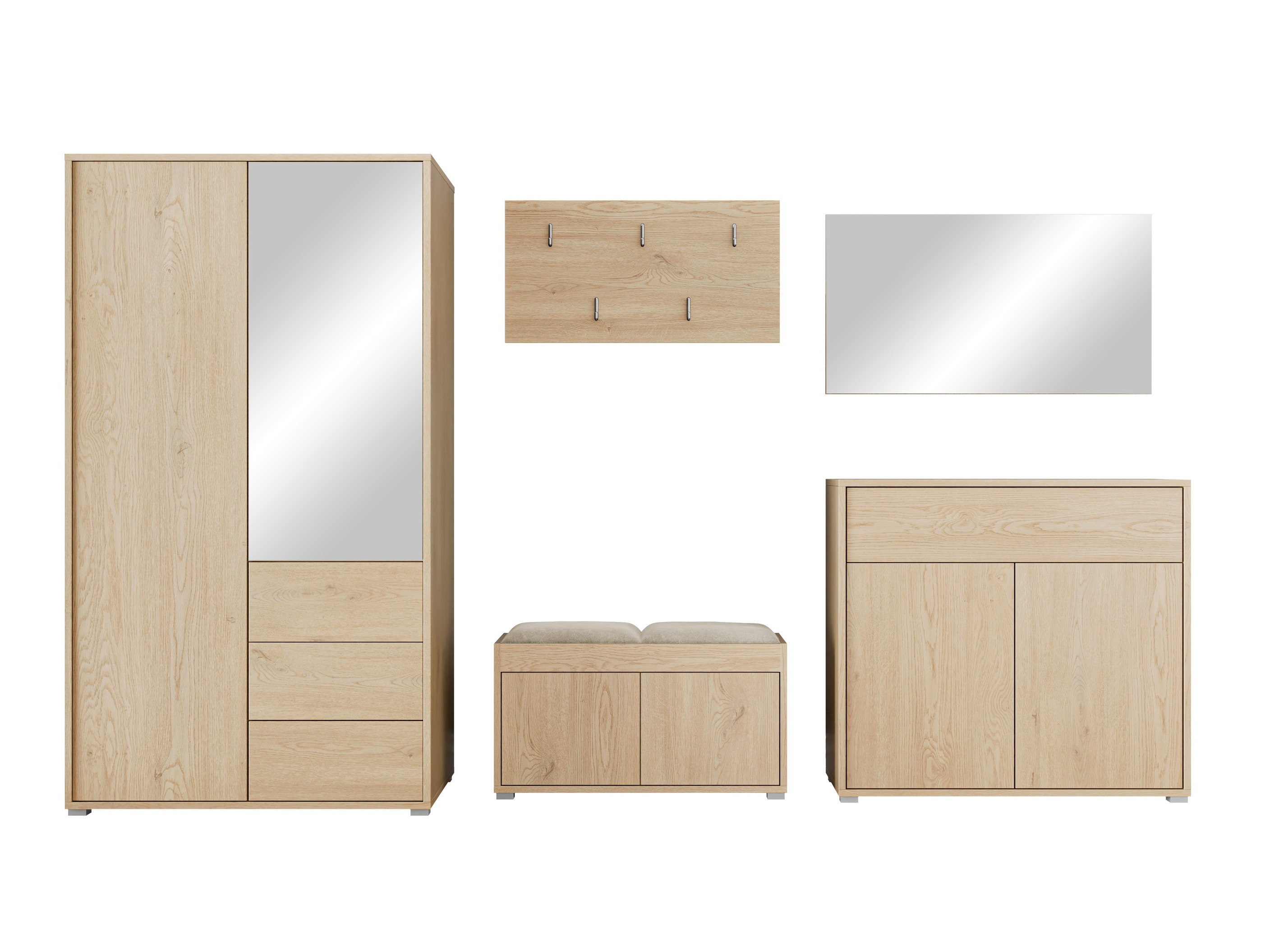 Hallway set Comfivo Fersoe 118 (Oak)