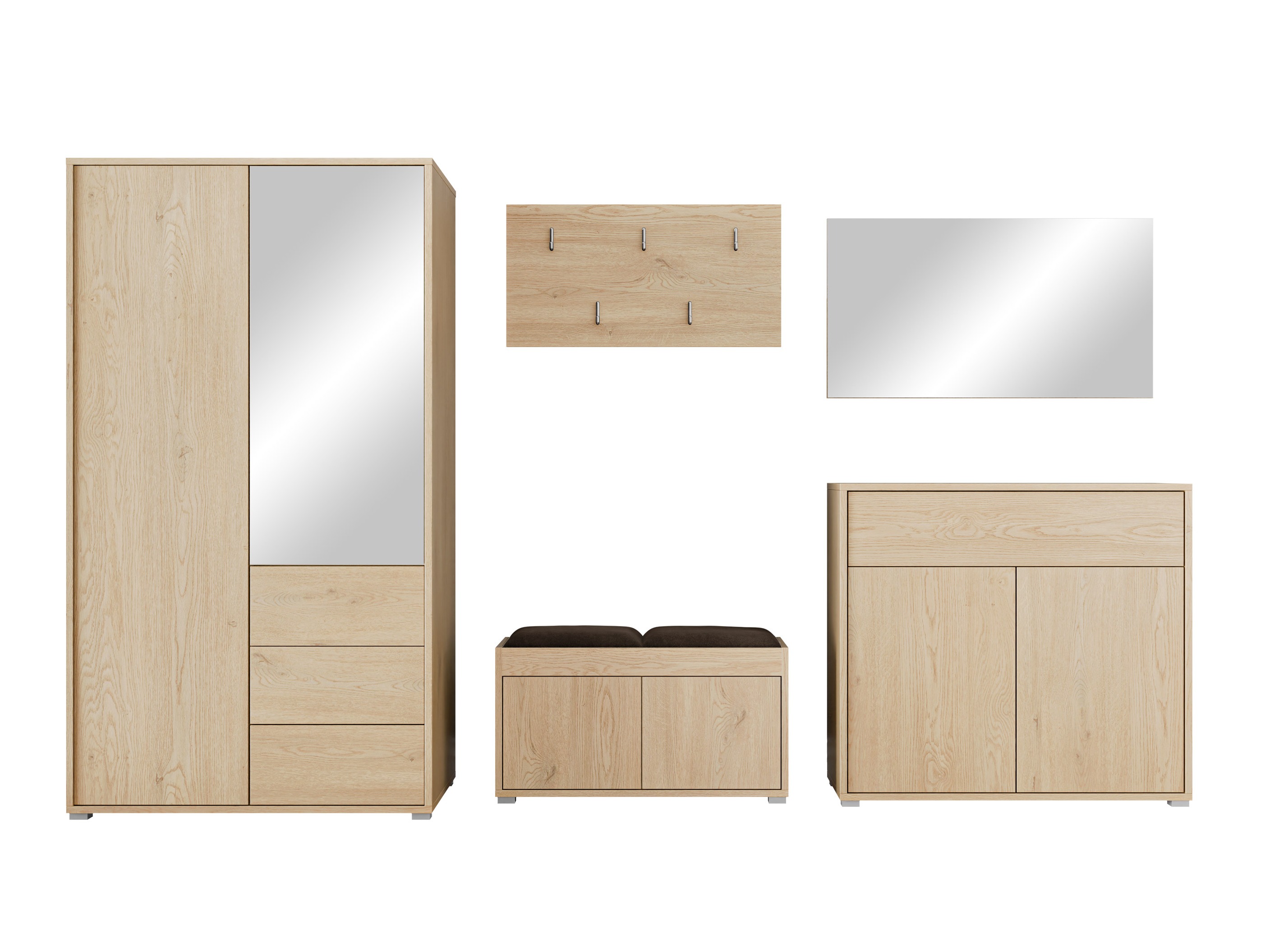 Hallway set Comfivo Fersoe 118 (Oak)