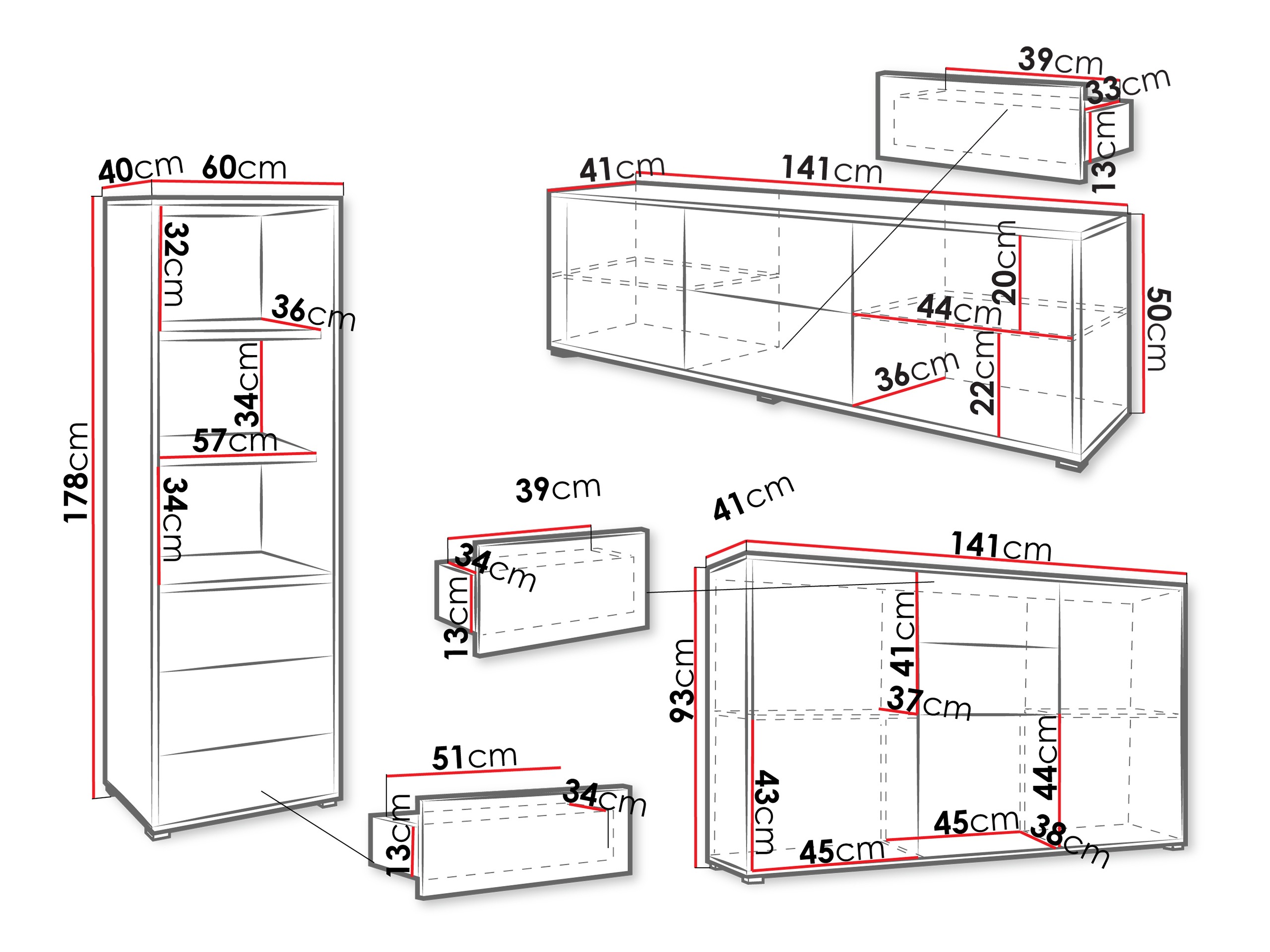 Living room set Comfivo Tutela III (White)