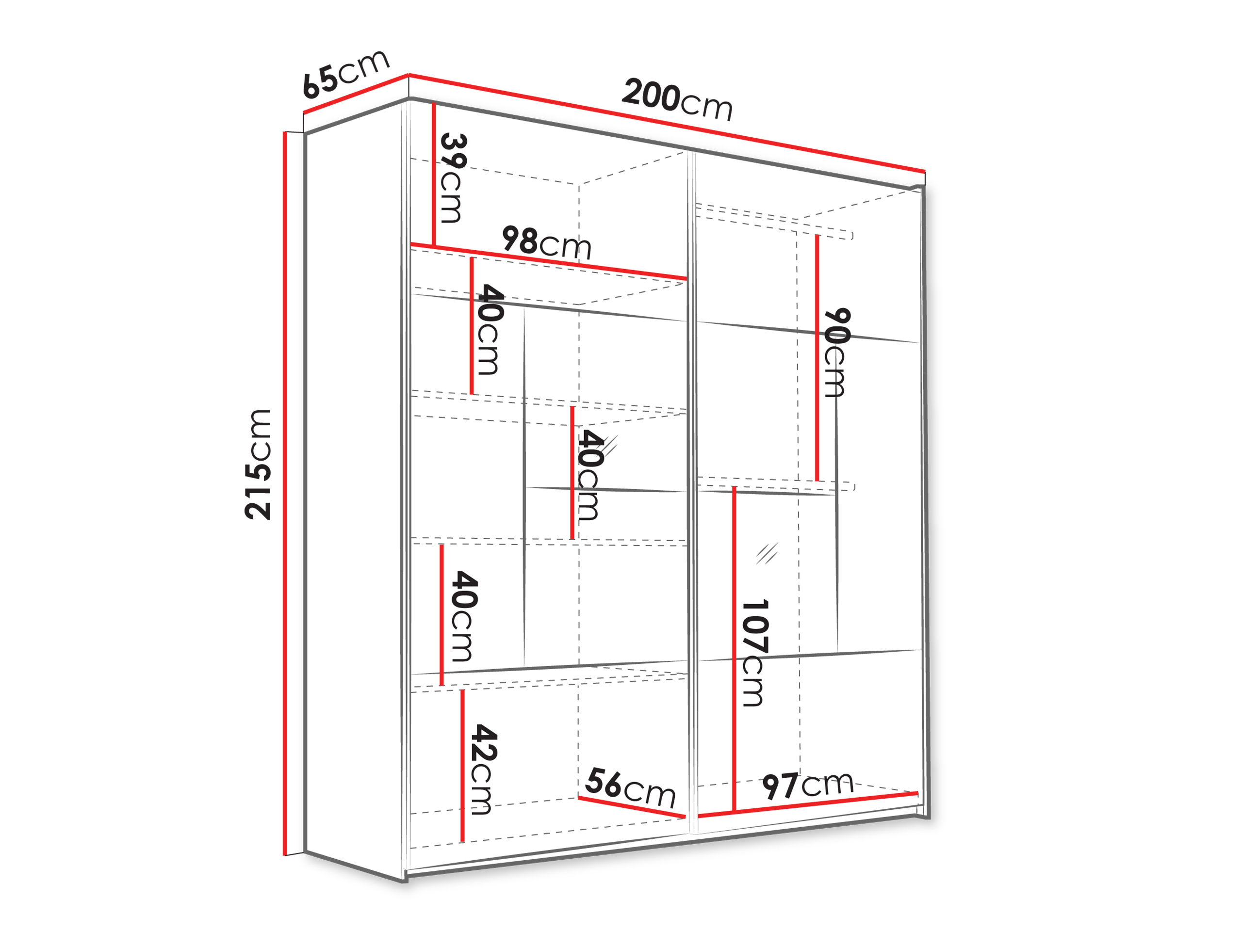 Wardrobe Honolulu 273 (Cashmere)