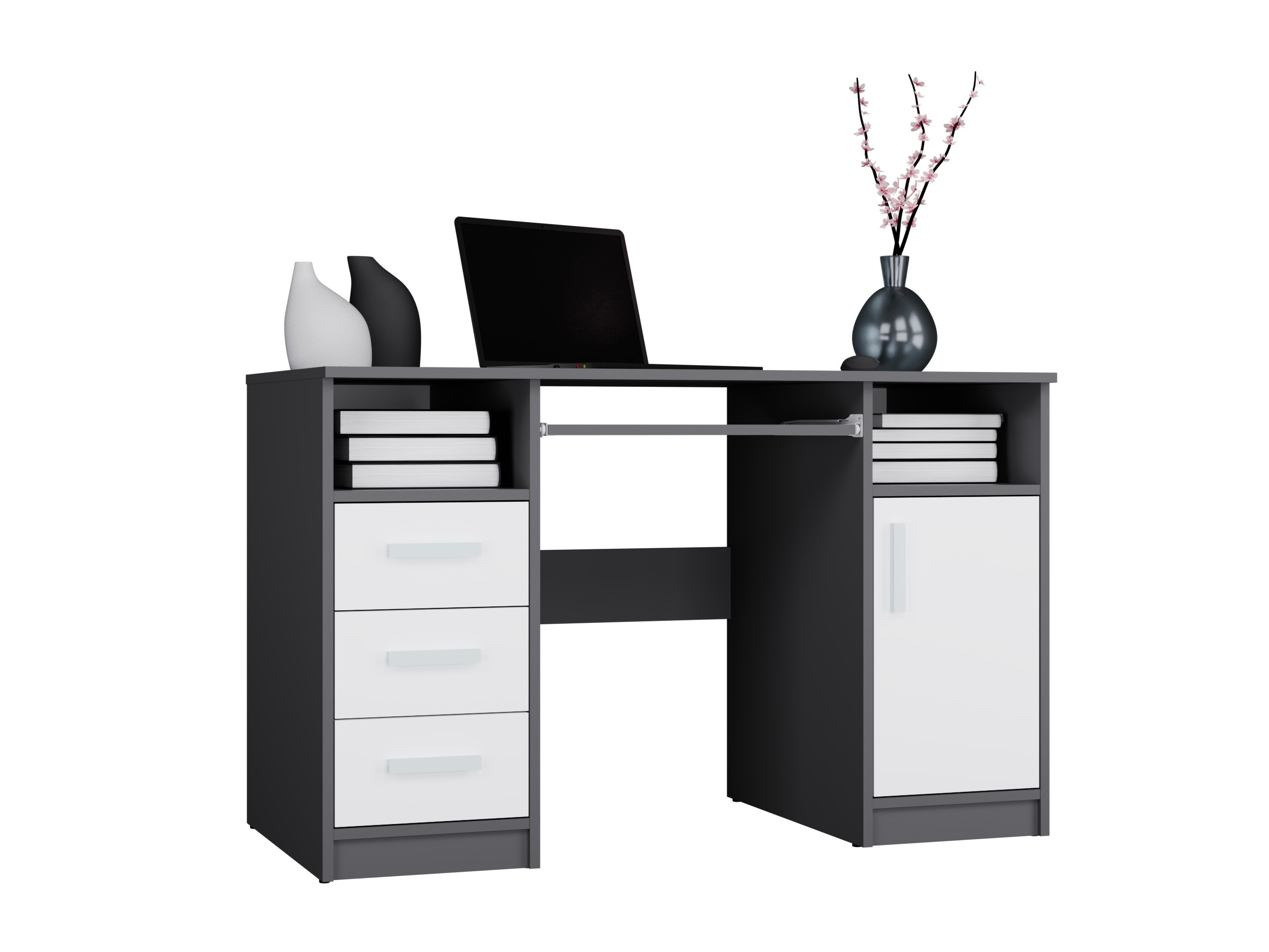 Desk Mandeville 330 (Anthracite + White)