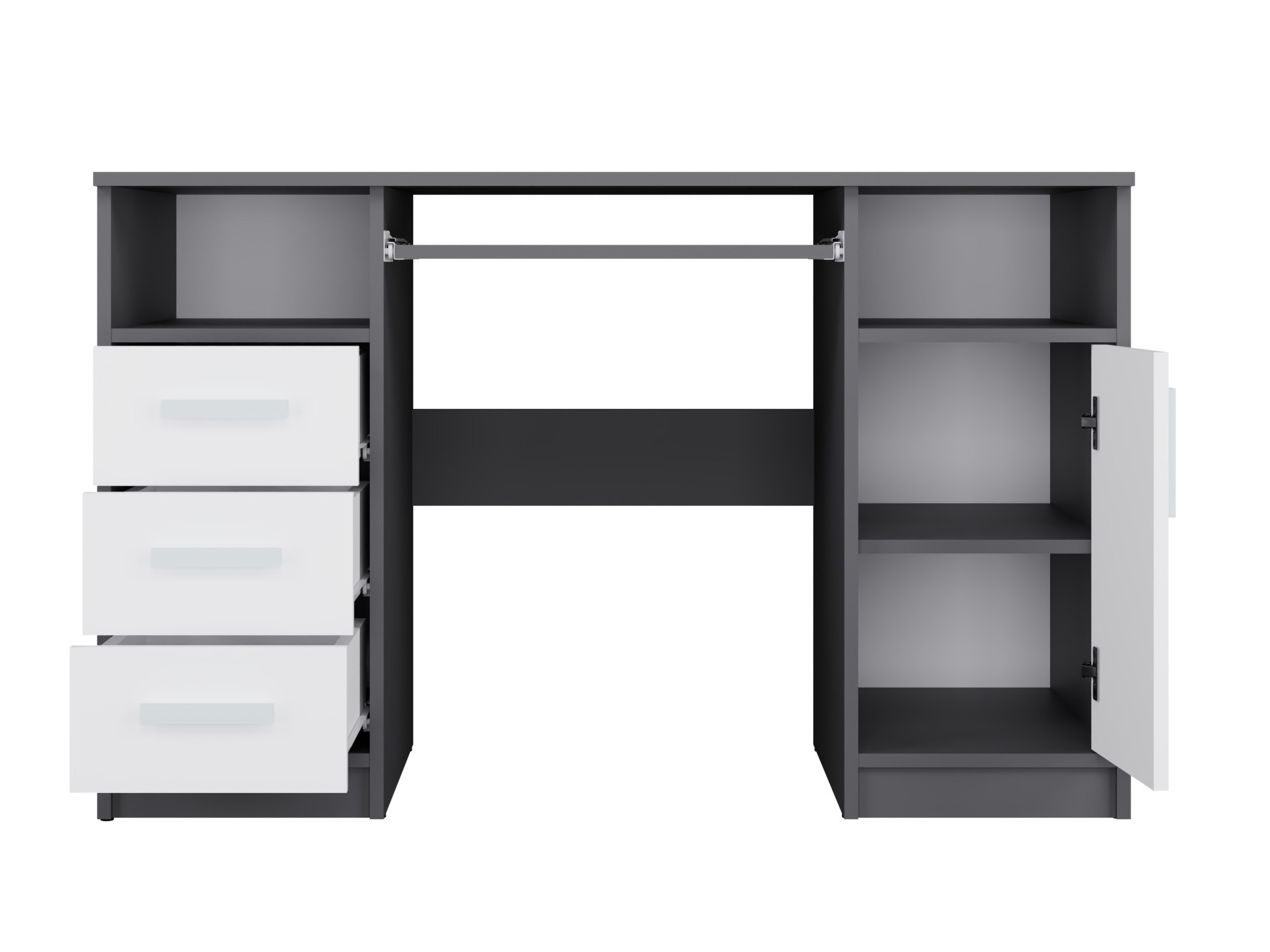 Desk Mandeville 330 (Anthracite + White)