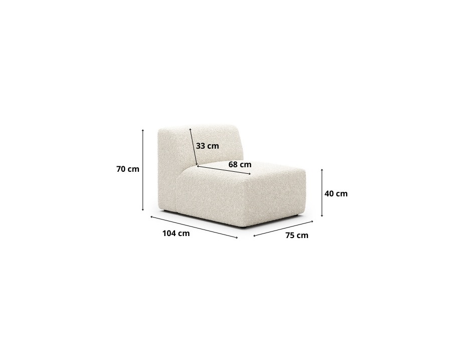 Modular armchair Romenoi 106 (Centaur 01)