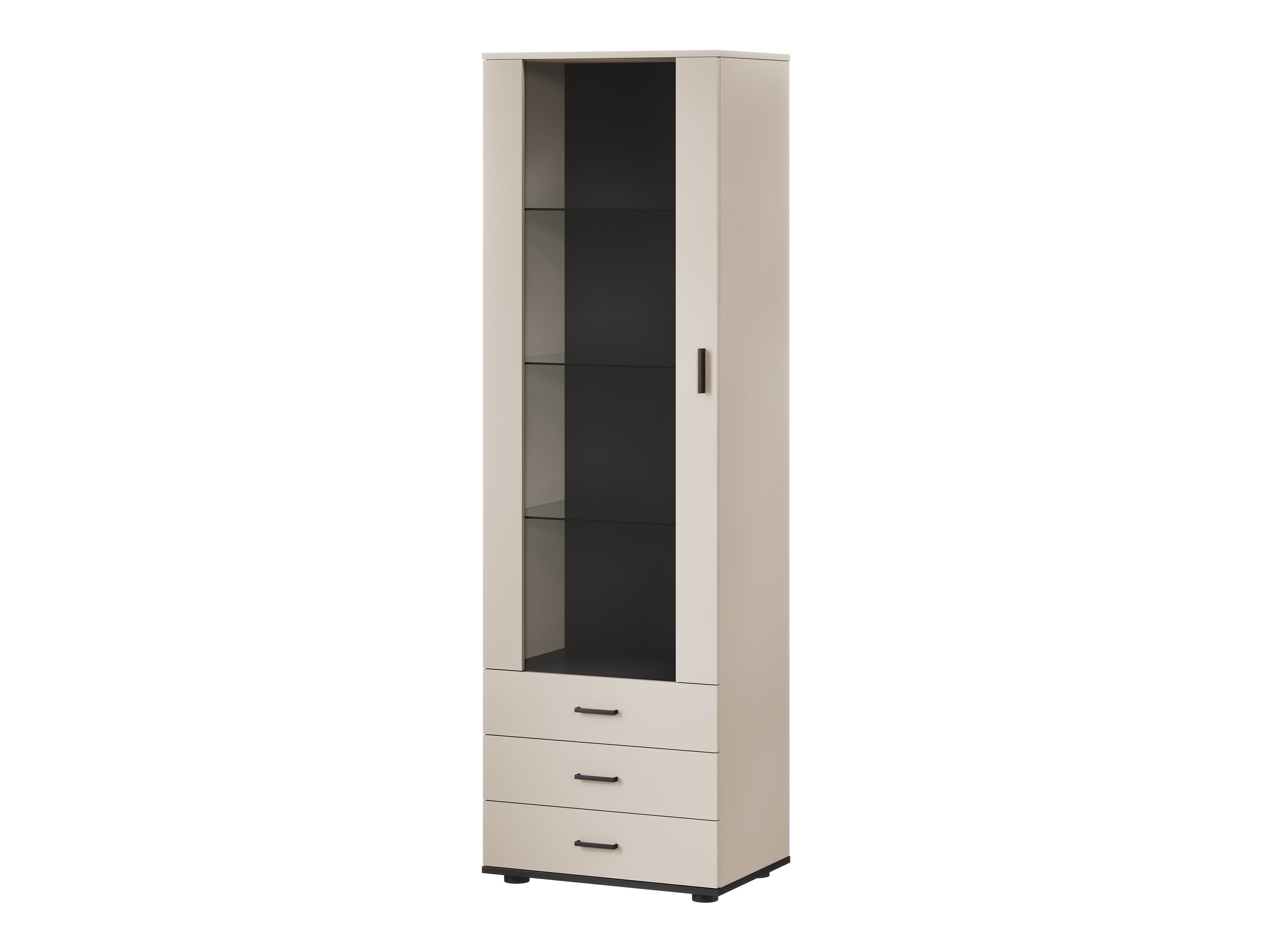 Bookcase Tornola 102 (Cashmere + Black)