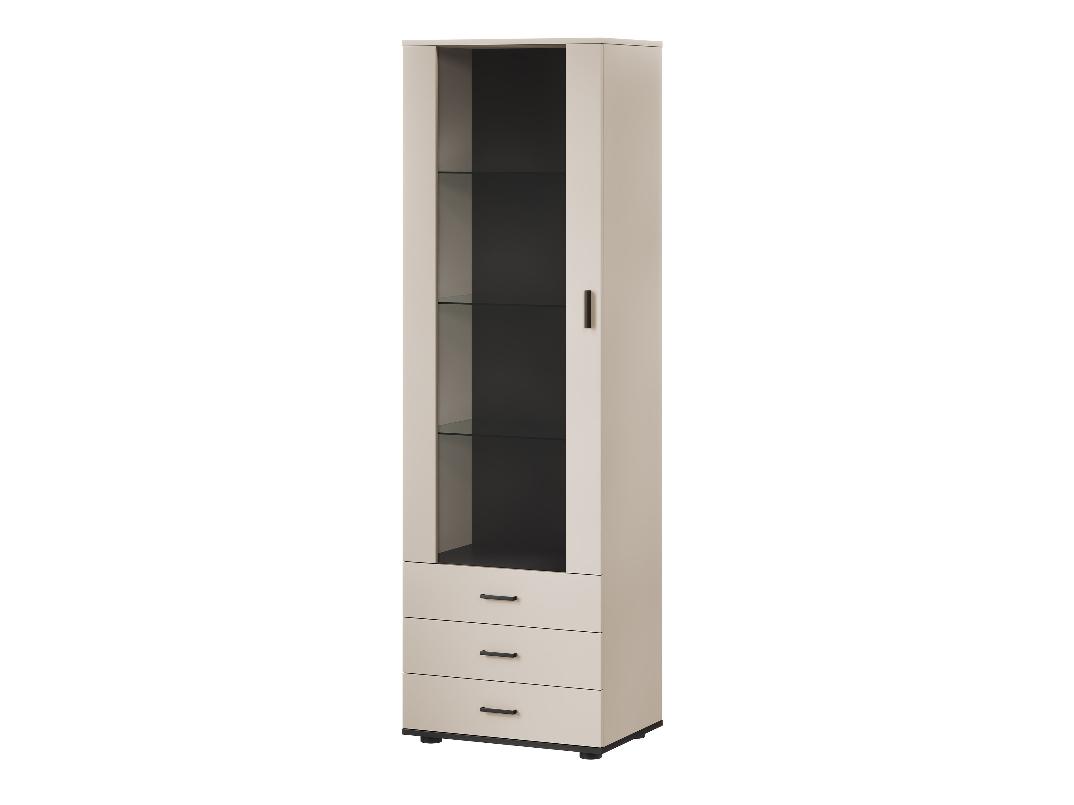 Bookcase Tornola 102 (Cashmere + Black)