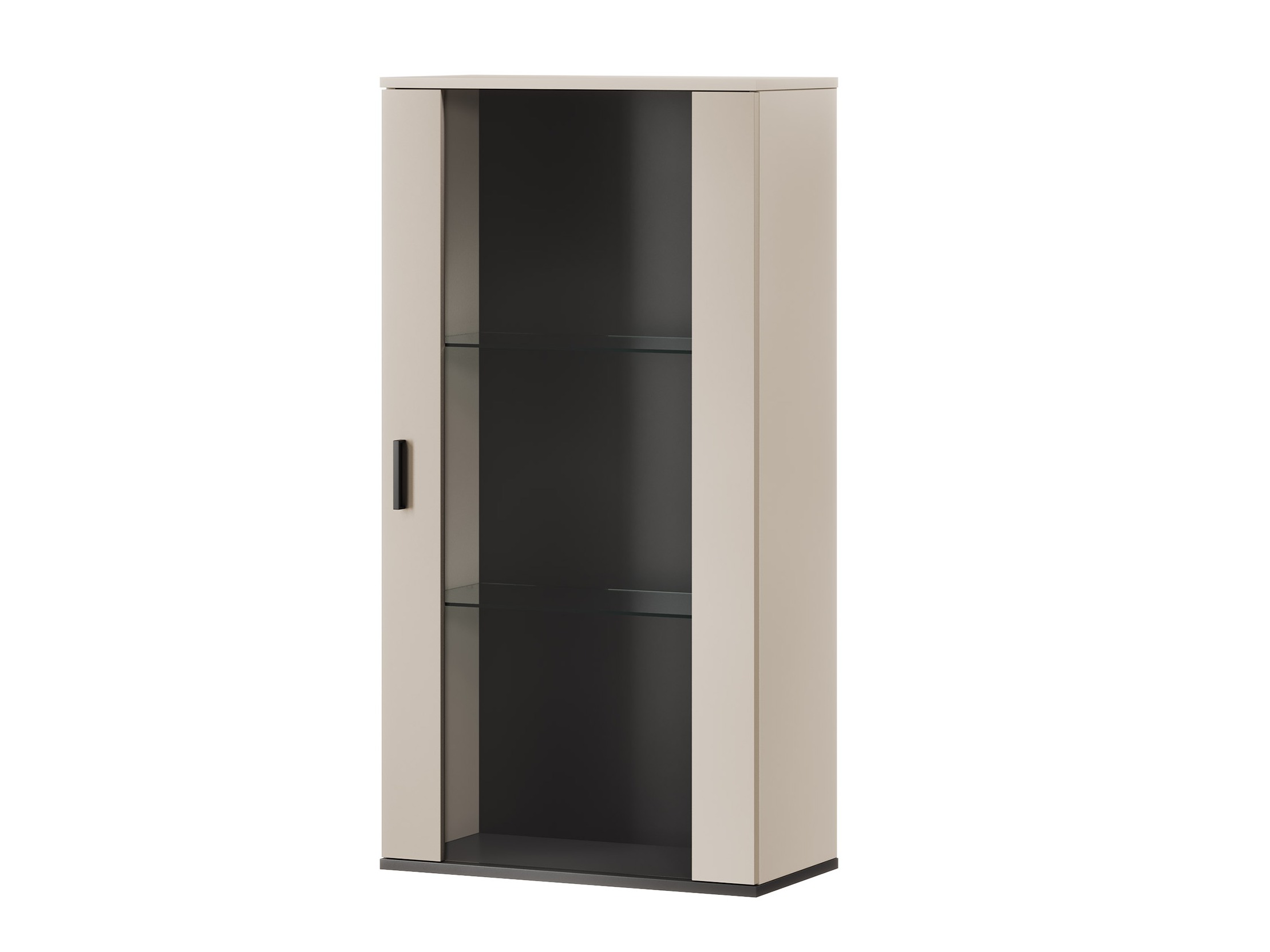 Wall cabinet Tornola 103 (Cashmere + Black)