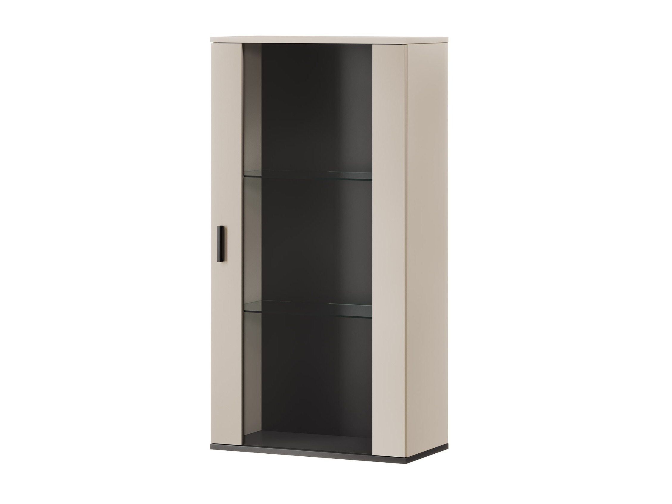 Wall cabinet Tornola 103 (Cashmere + Black)