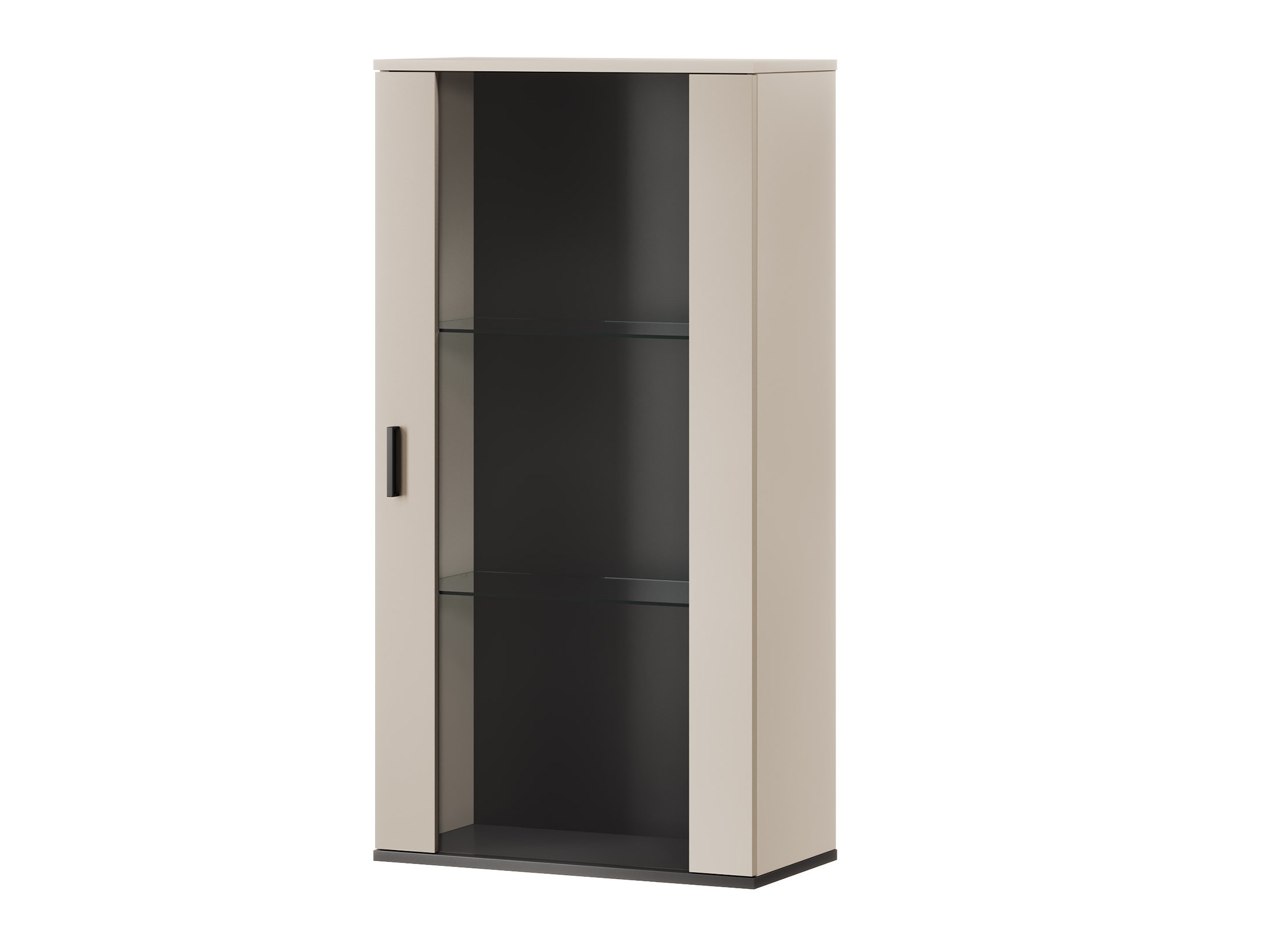 Wall cabinet Tornola 103 (Cashmere + Black)