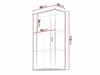 Wall cabinet Tornola 103 (Lefkas oak + Black)