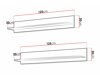 Wall-mounted set of shelves Tornola 104 (White)