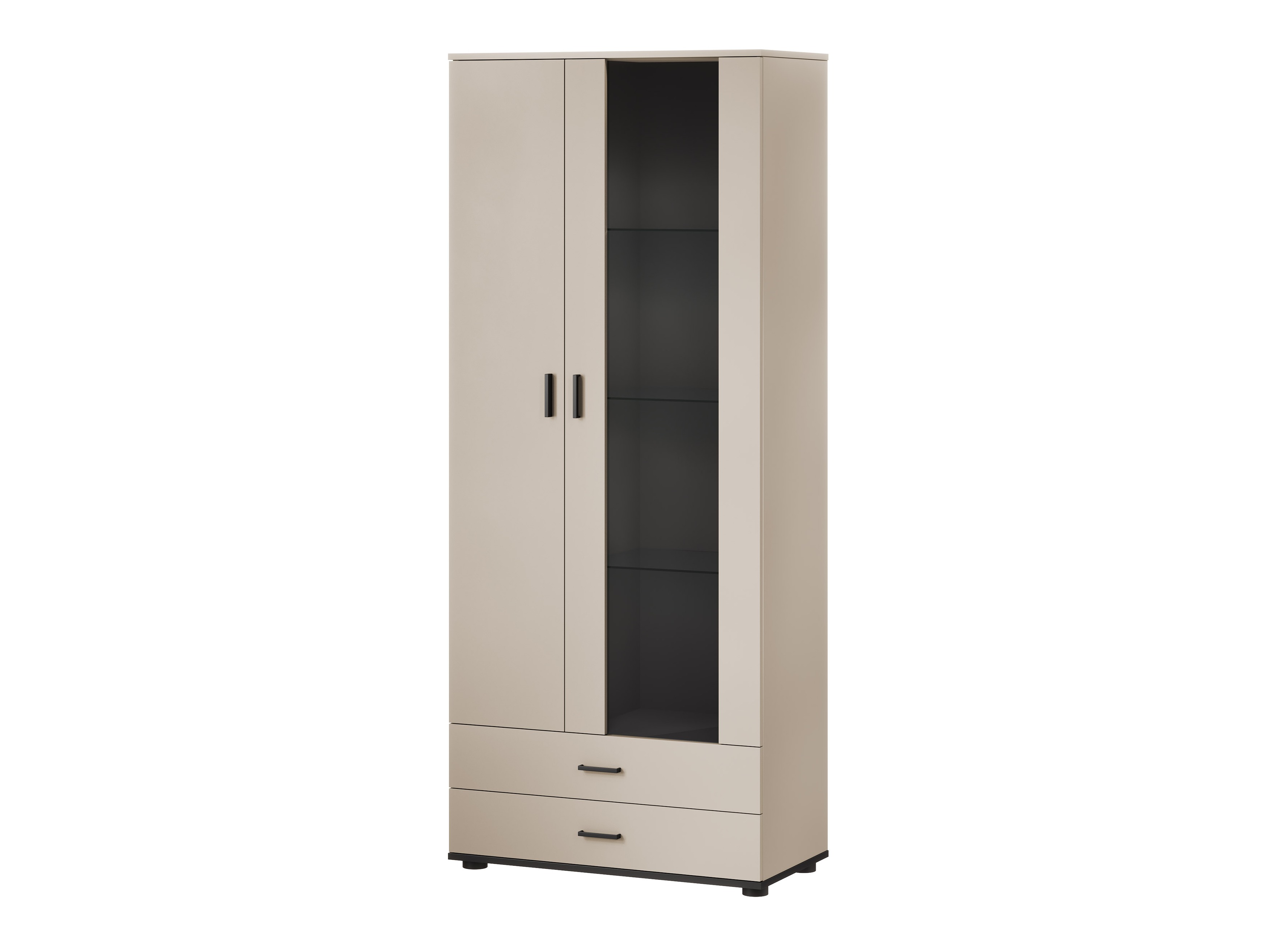 Bookcase Tornola 105 (Cashmere + Black)